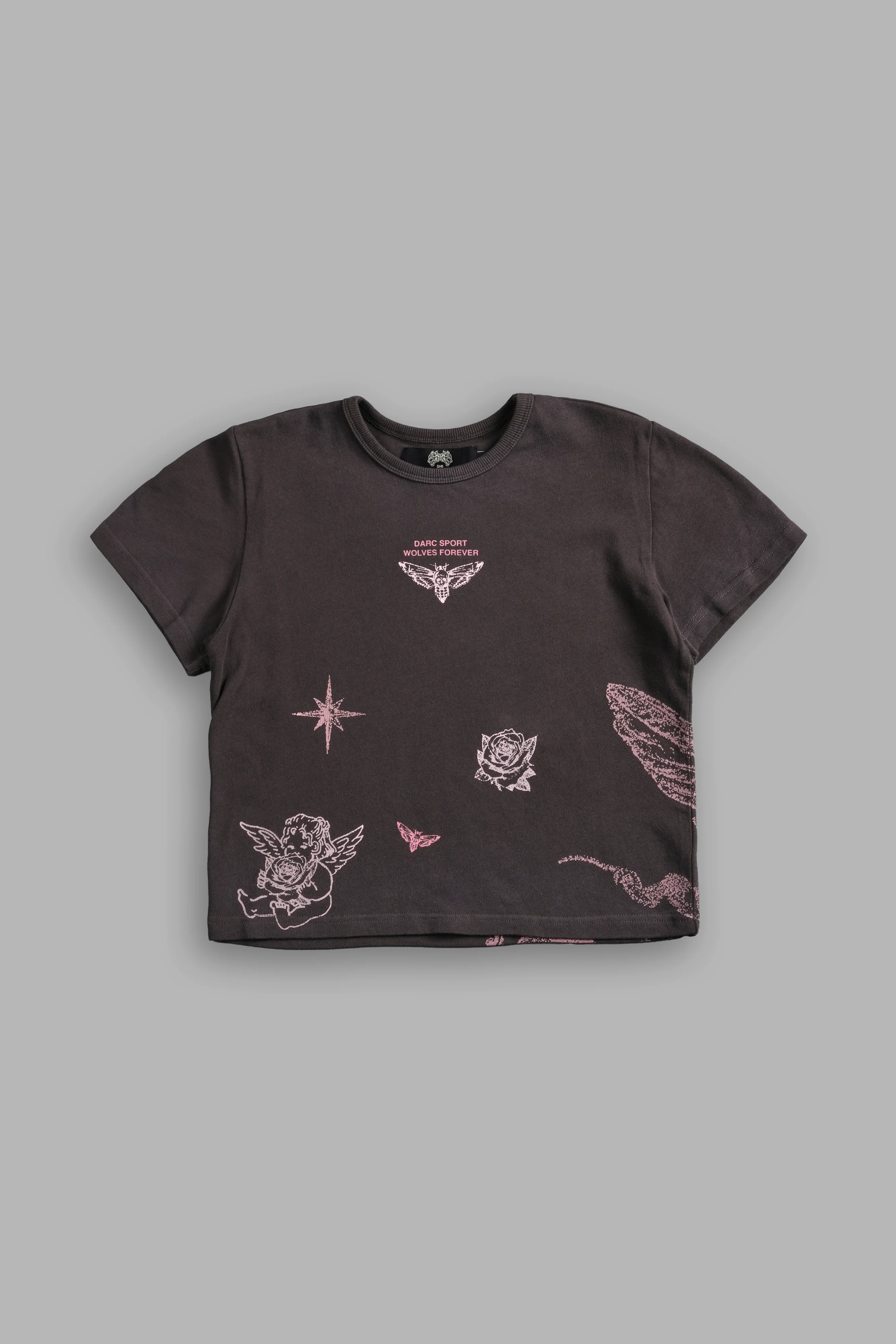 Sacred Flash "Timeless" Tee in Darc Brown Drift Wash - Image 5