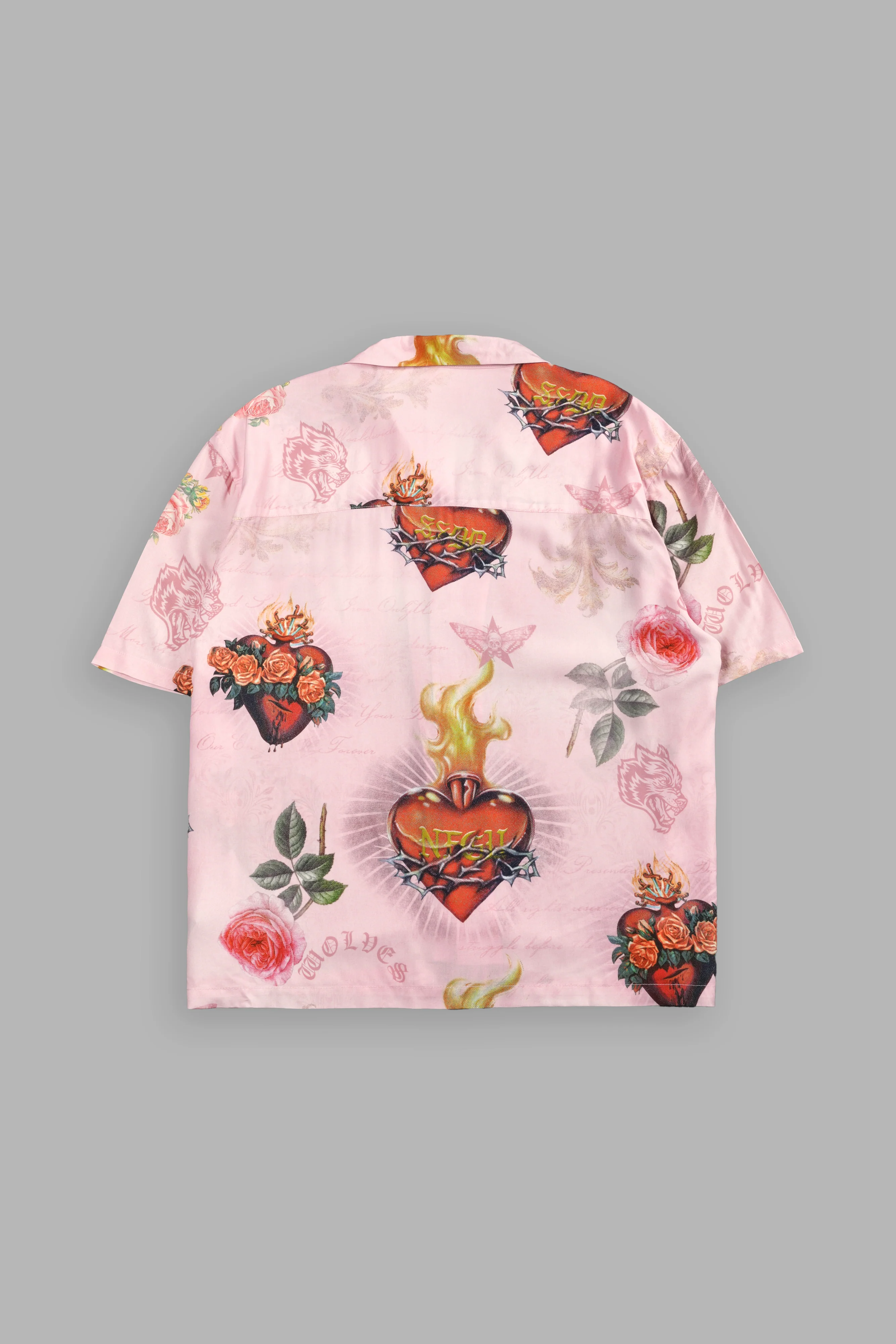 Sacred Path Mid-Length Button Up in Corazon de Devocion - Image 4