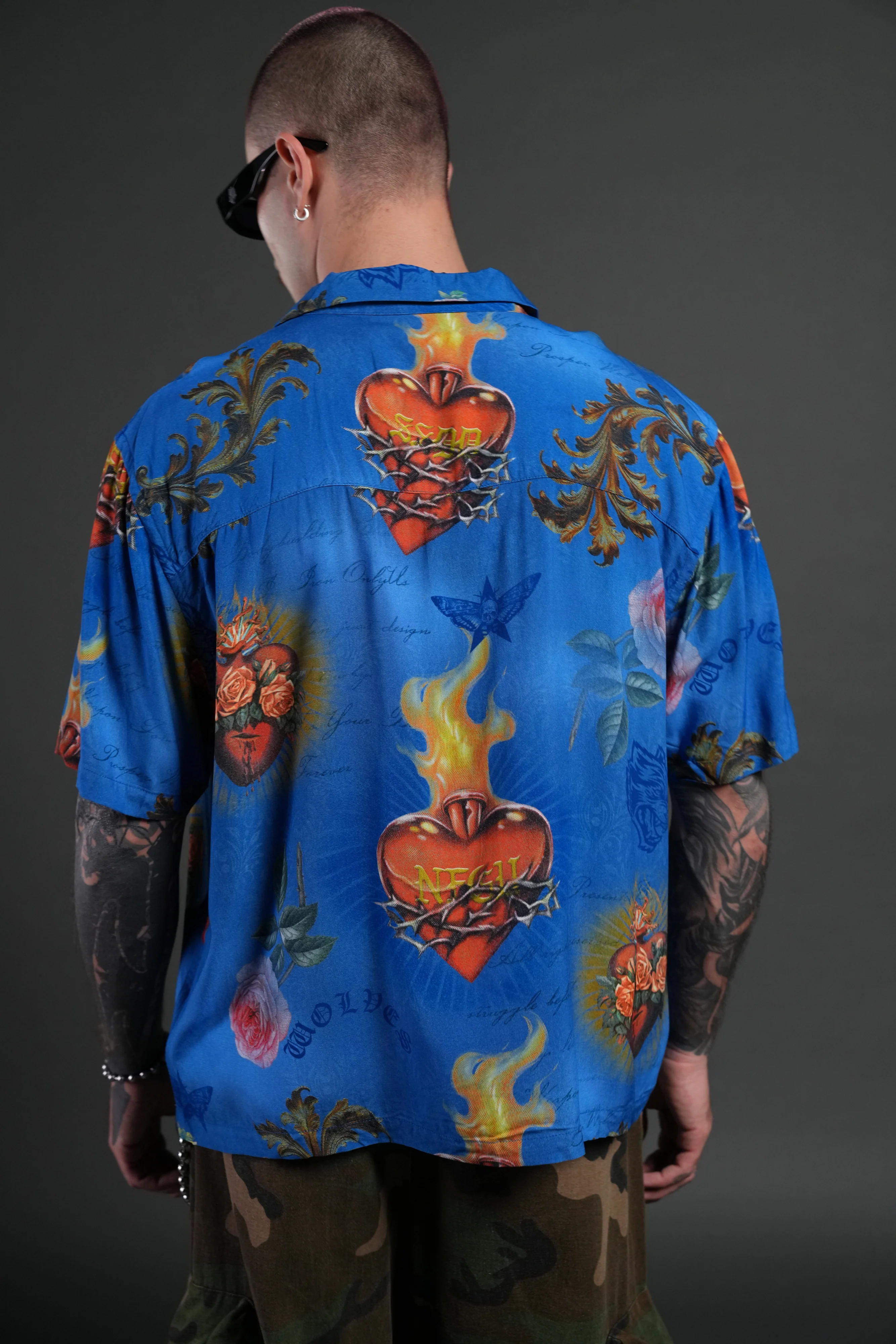 Sacred Path Mid-Length Button Up in Corazon de Fuego - Image 8