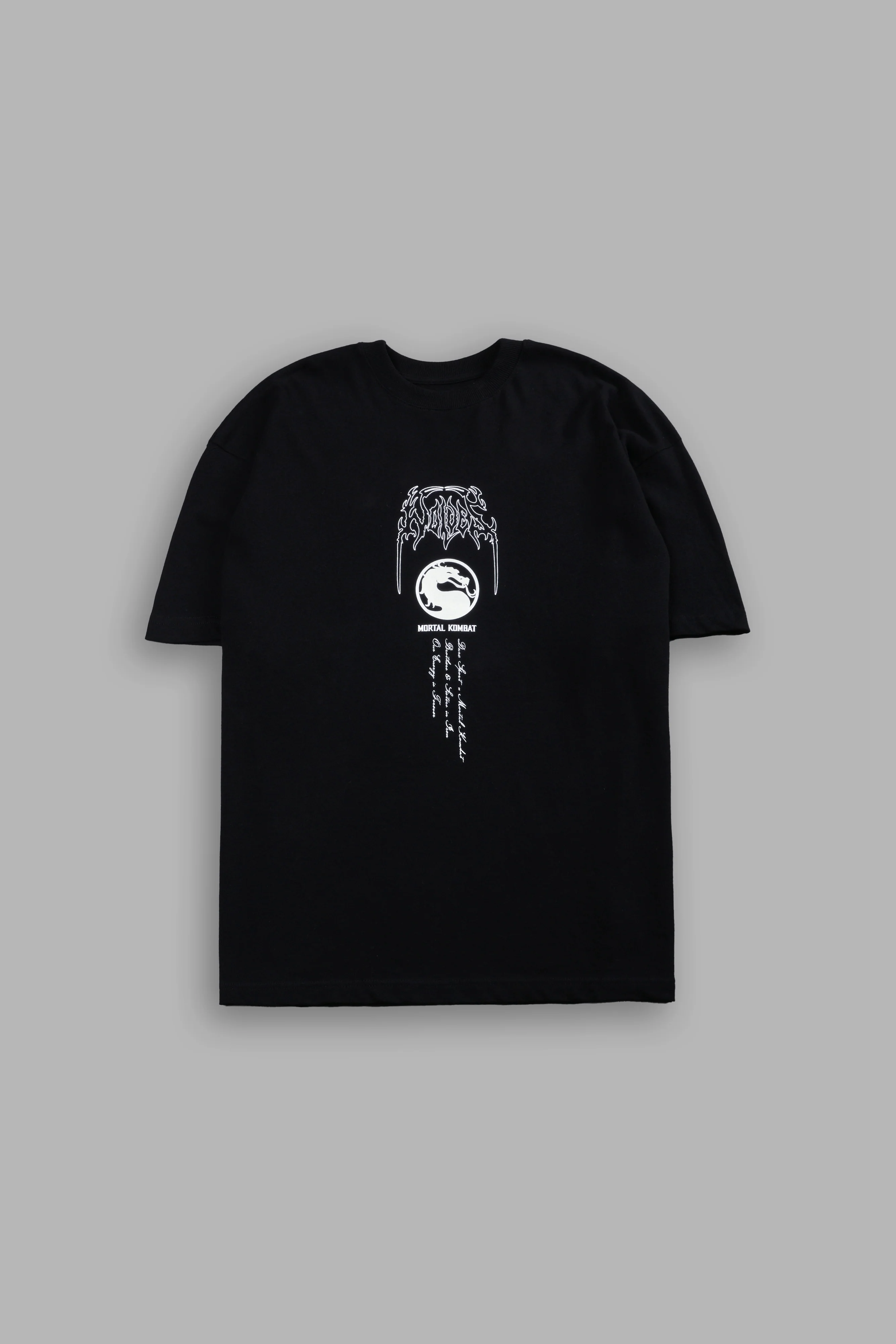 Scorpion Premium Oversized Tee in Black - Image 3