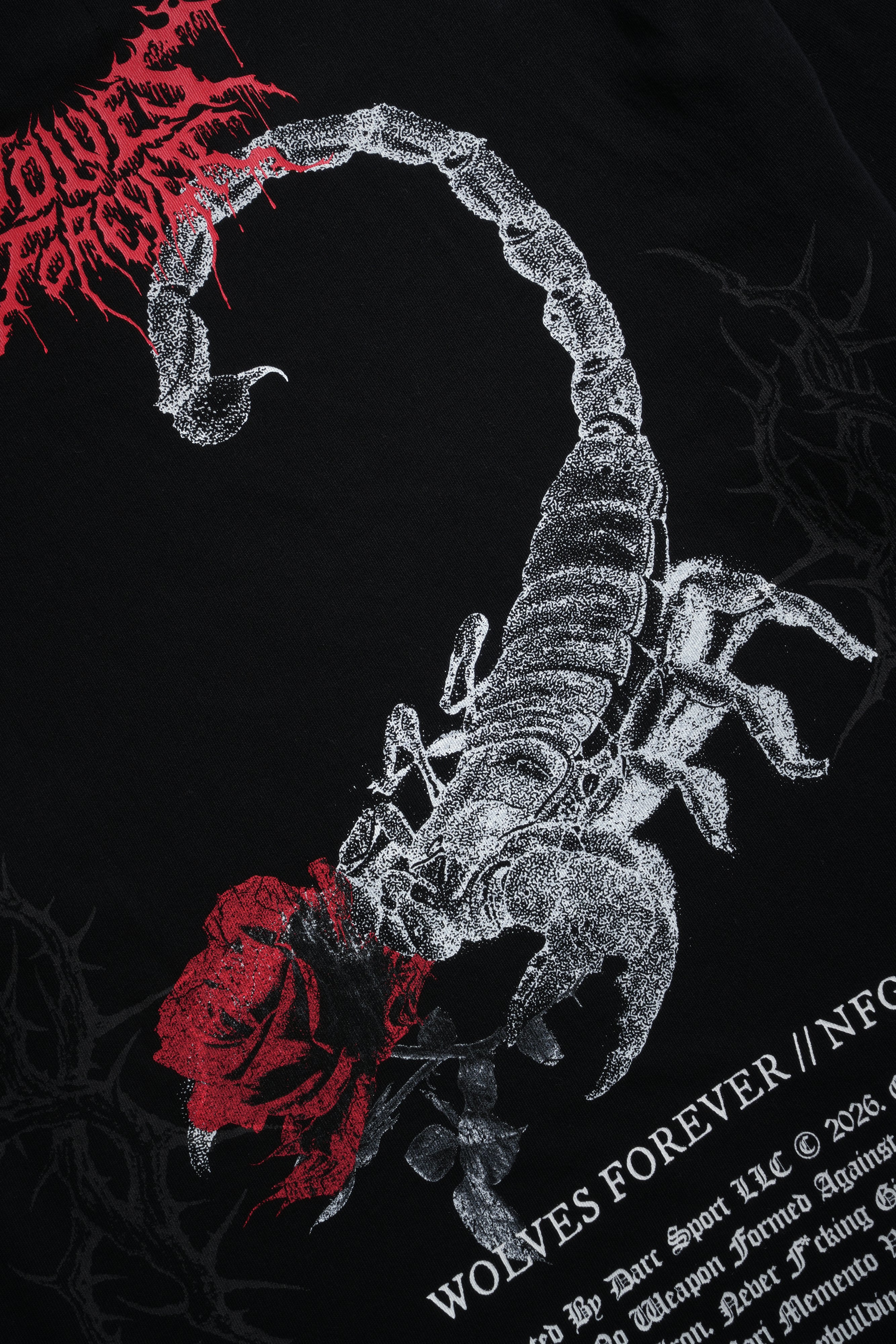 Scorpion Thorns "Premium" Oversized Tee in Black - Image 10