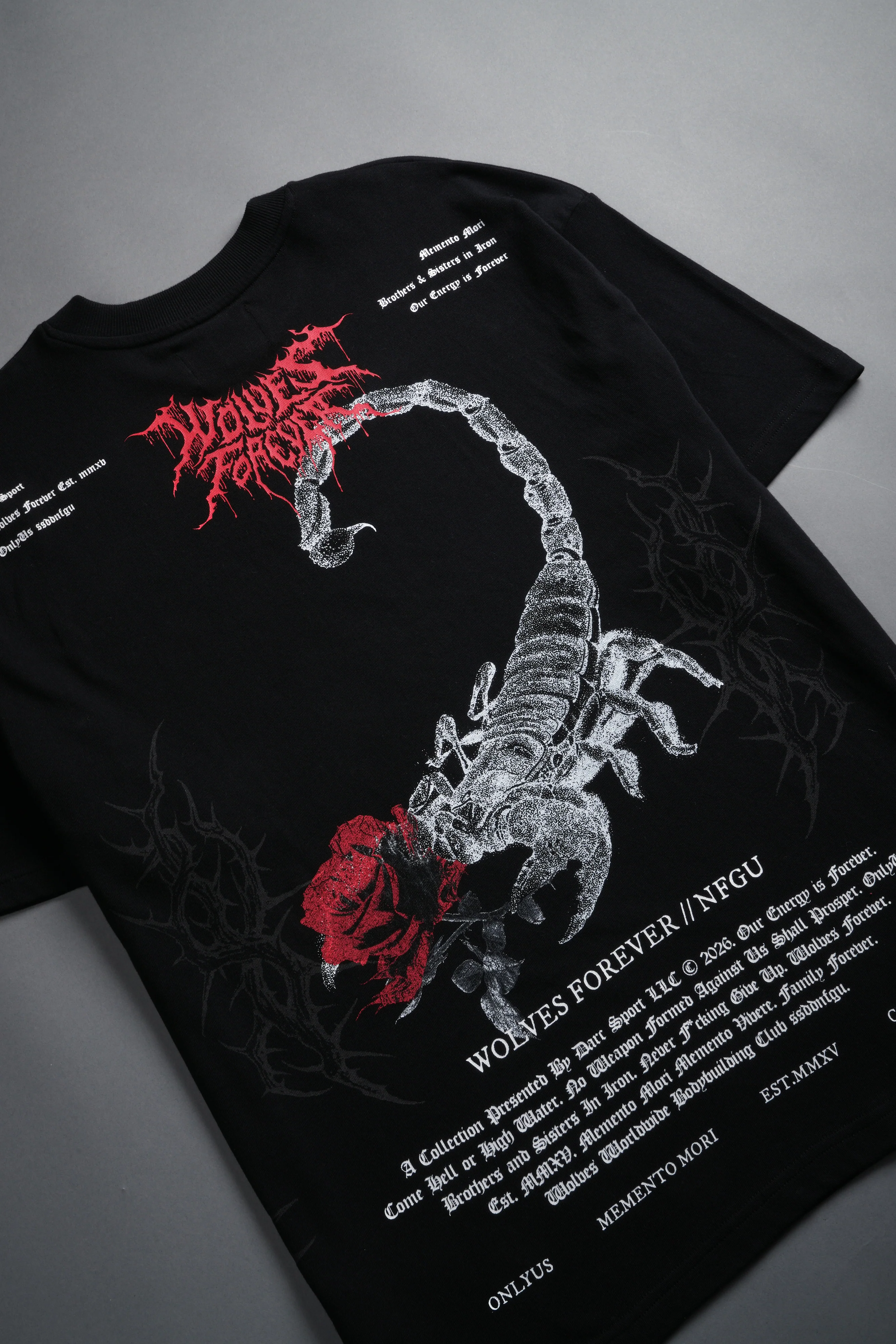 Scorpion Thorns "Premium" Oversized Tee in Black - Image 12