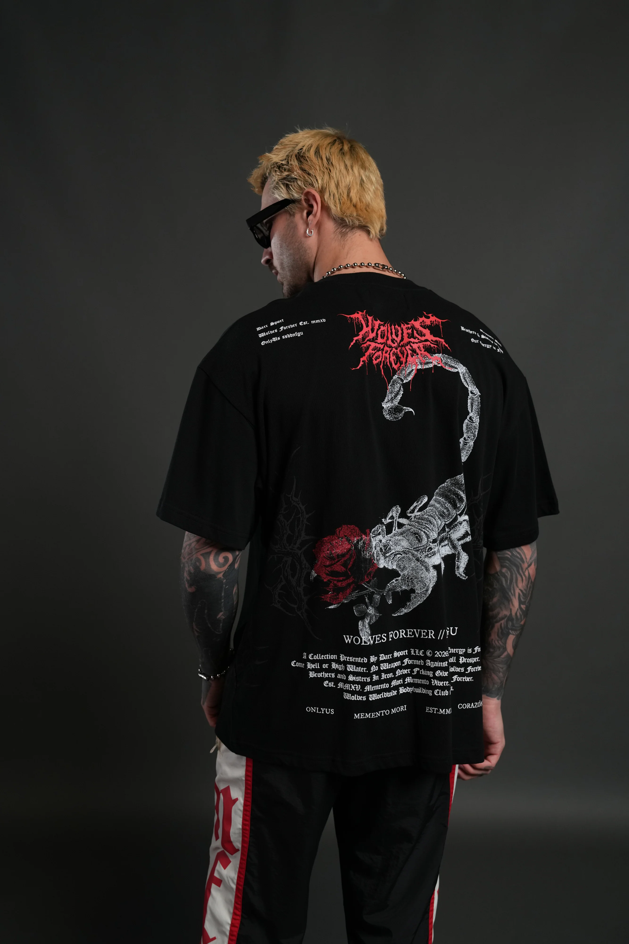 Scorpion Thorns "Premium" Oversized Tee in Black - Image 4
