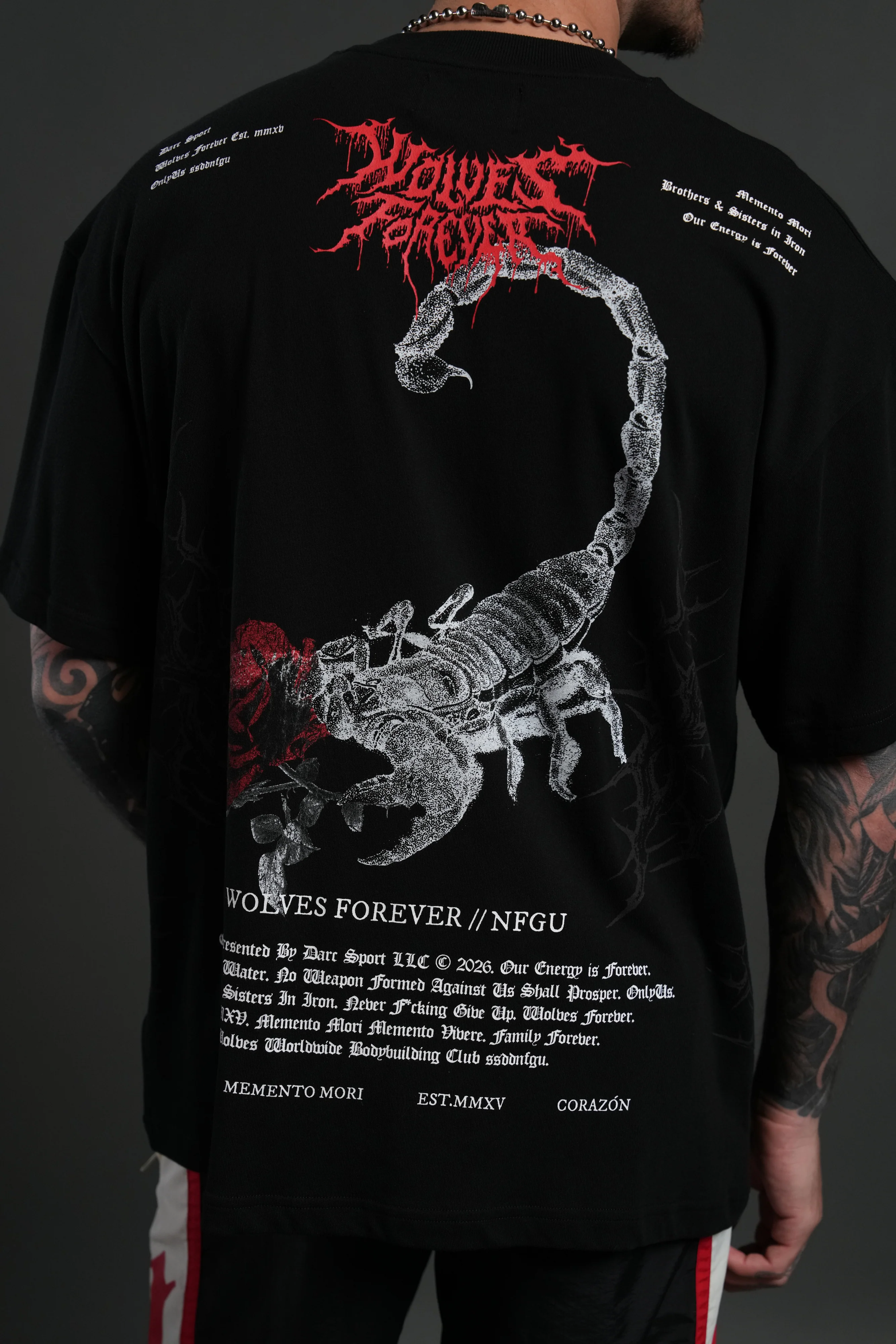Scorpion Thorns "Premium" Oversized Tee in Black - Image 8