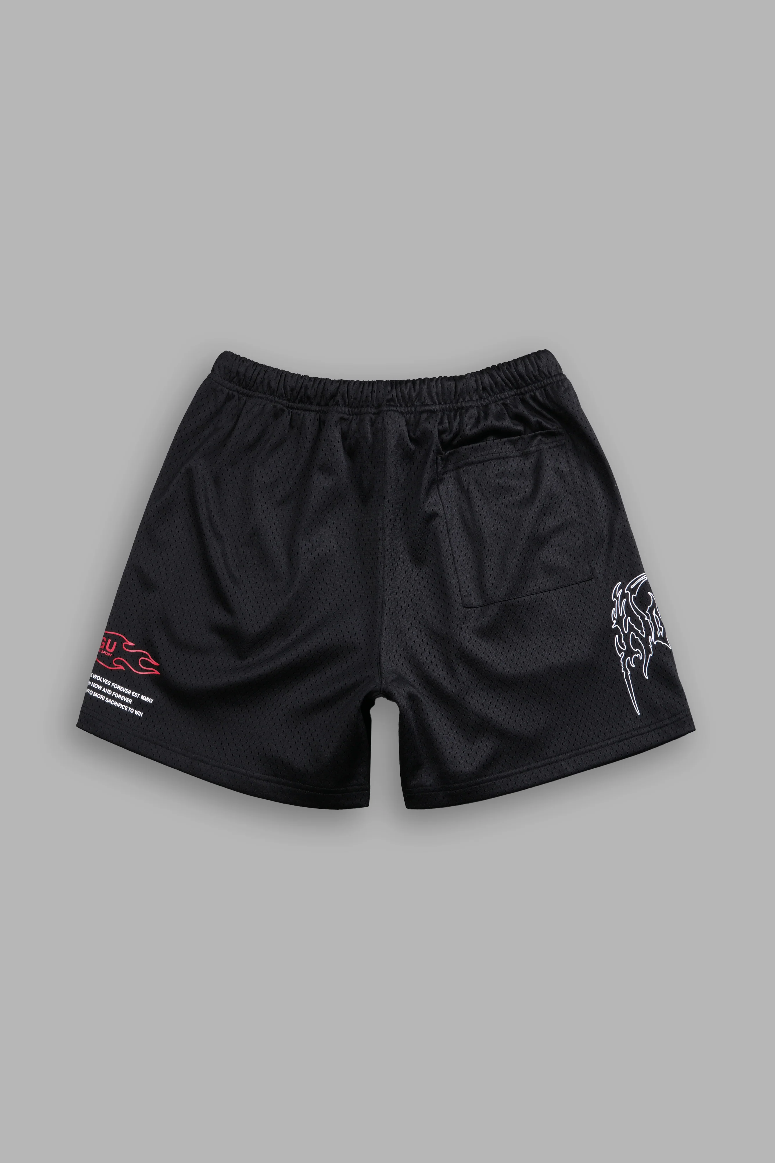Shadow Hesh Mesh Shorts in Black - Image 3