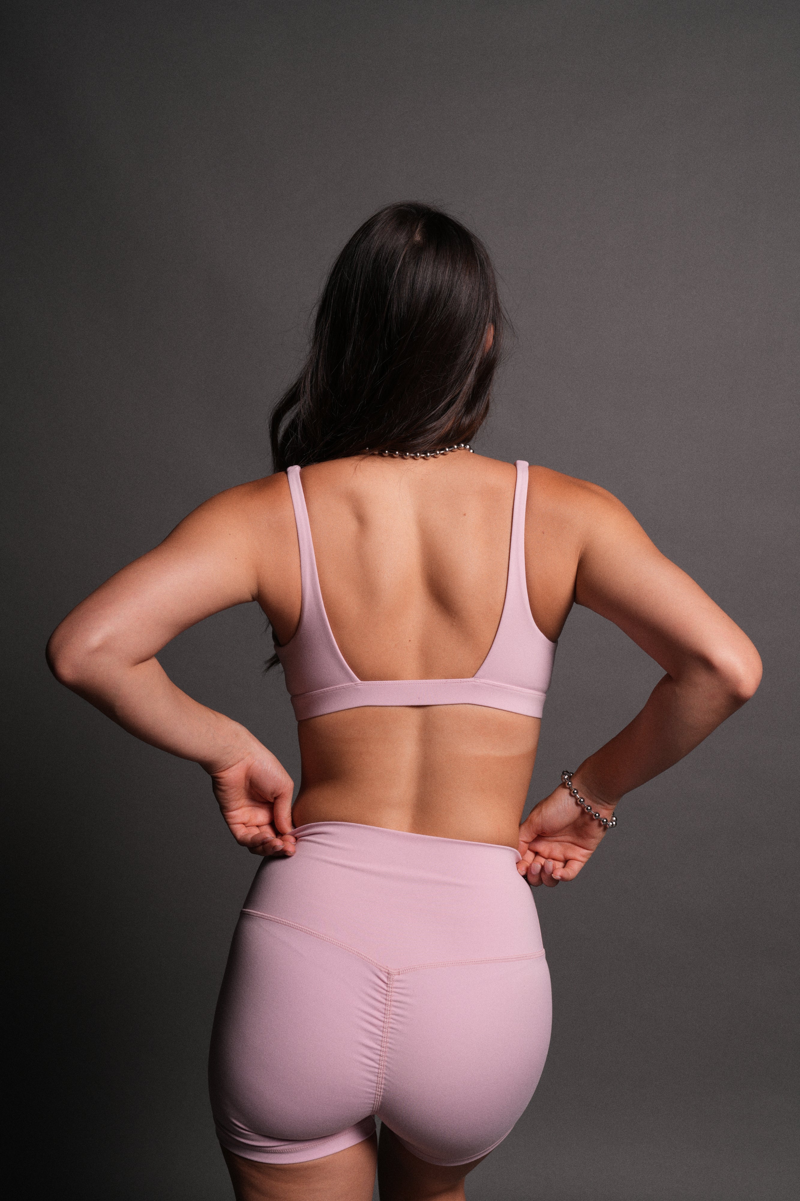 She Chopper V Sports Bra in Pink Dust - Image 2