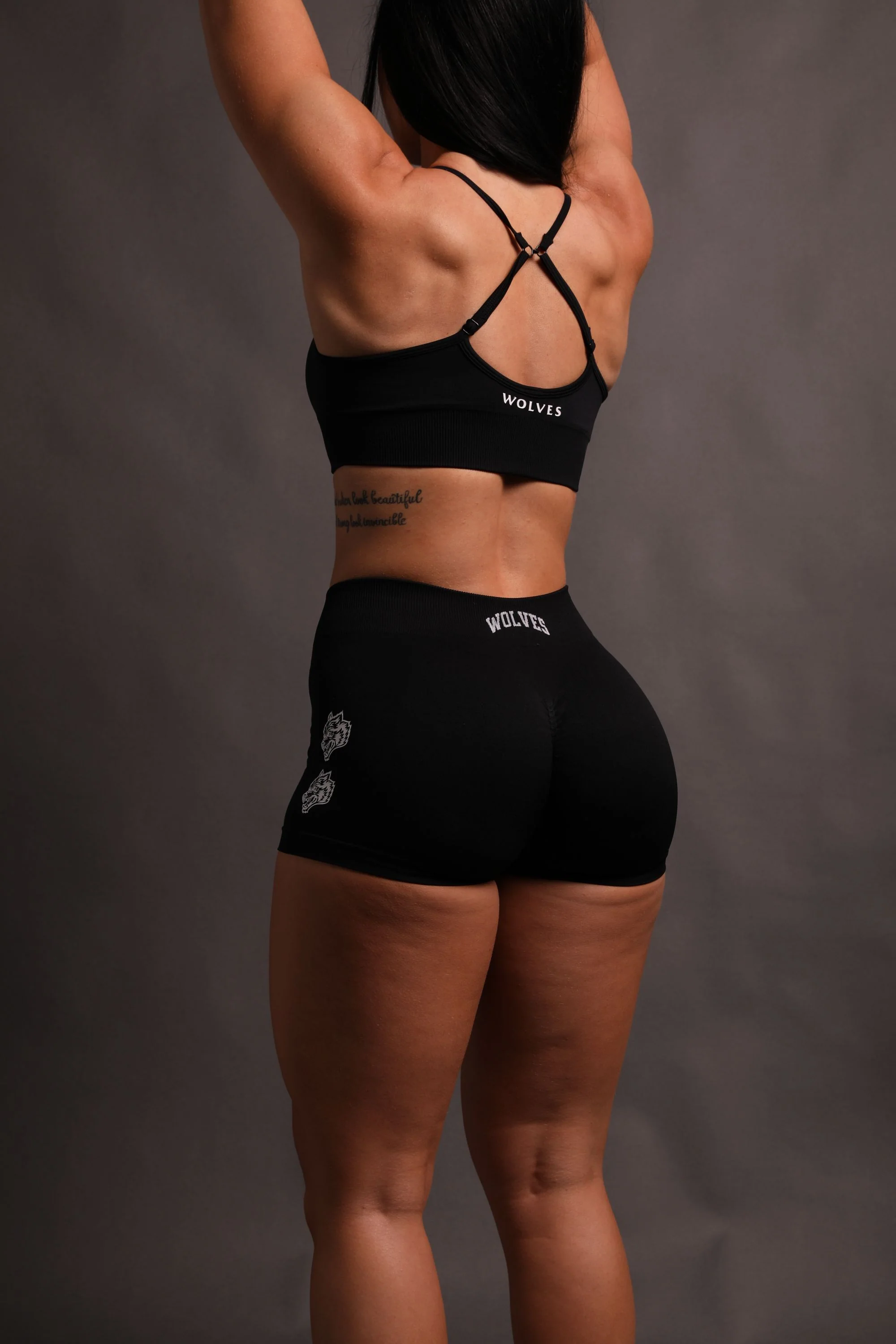She Our Loyalty Katya Seamless Shorts in Black - Image 7