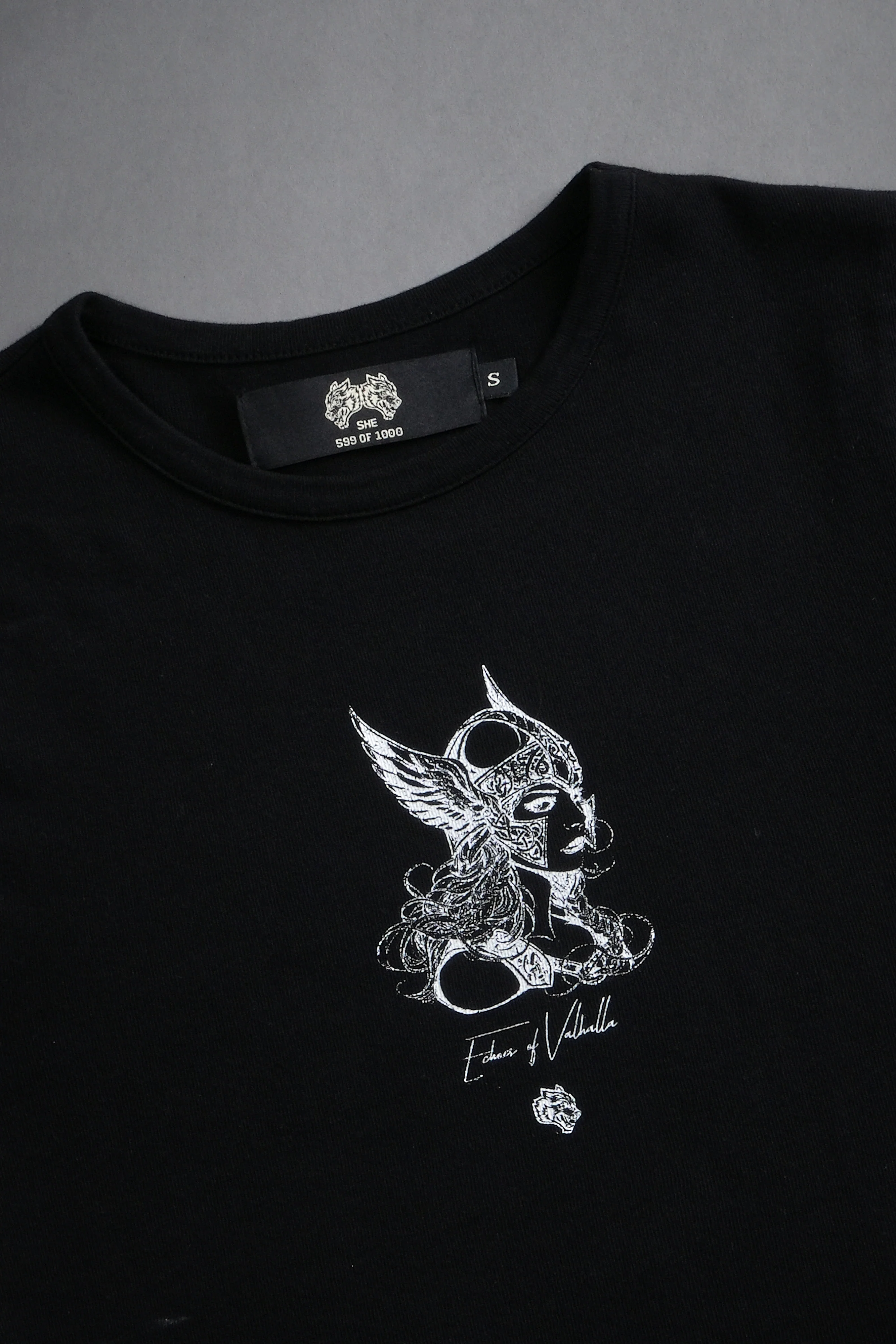 She Warrior "Baby" Tee in Black - Image 5