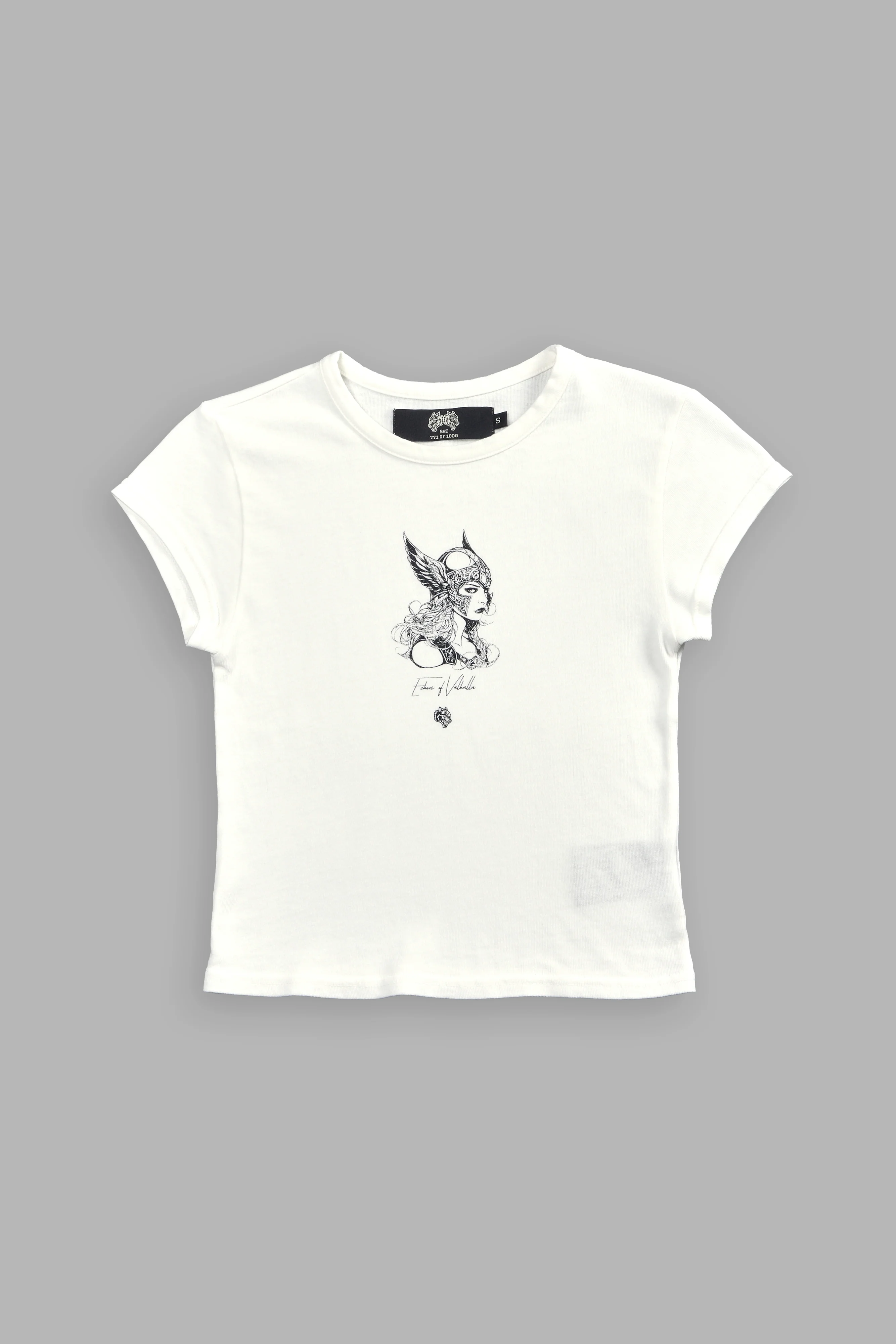 She Warrior "Baby" Tee in Cream - Image 2