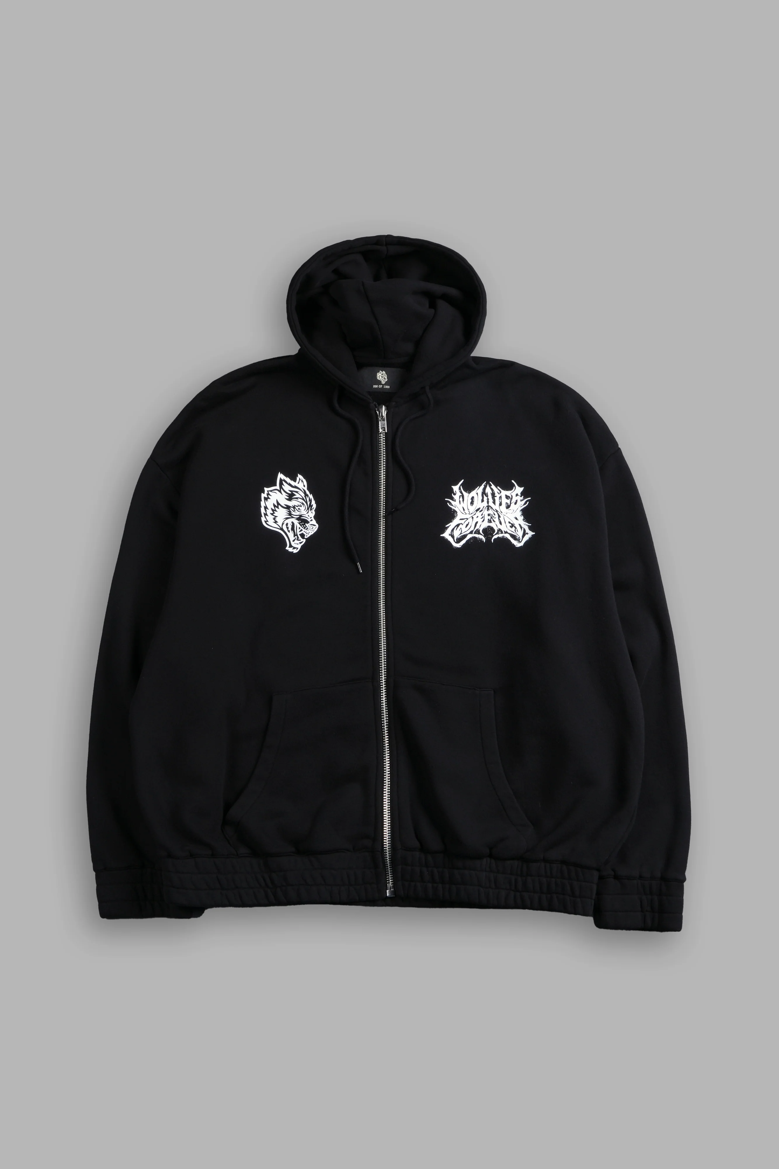 Sheer Loyalty "Chambers" Zip Hoodie in Black - Image 3