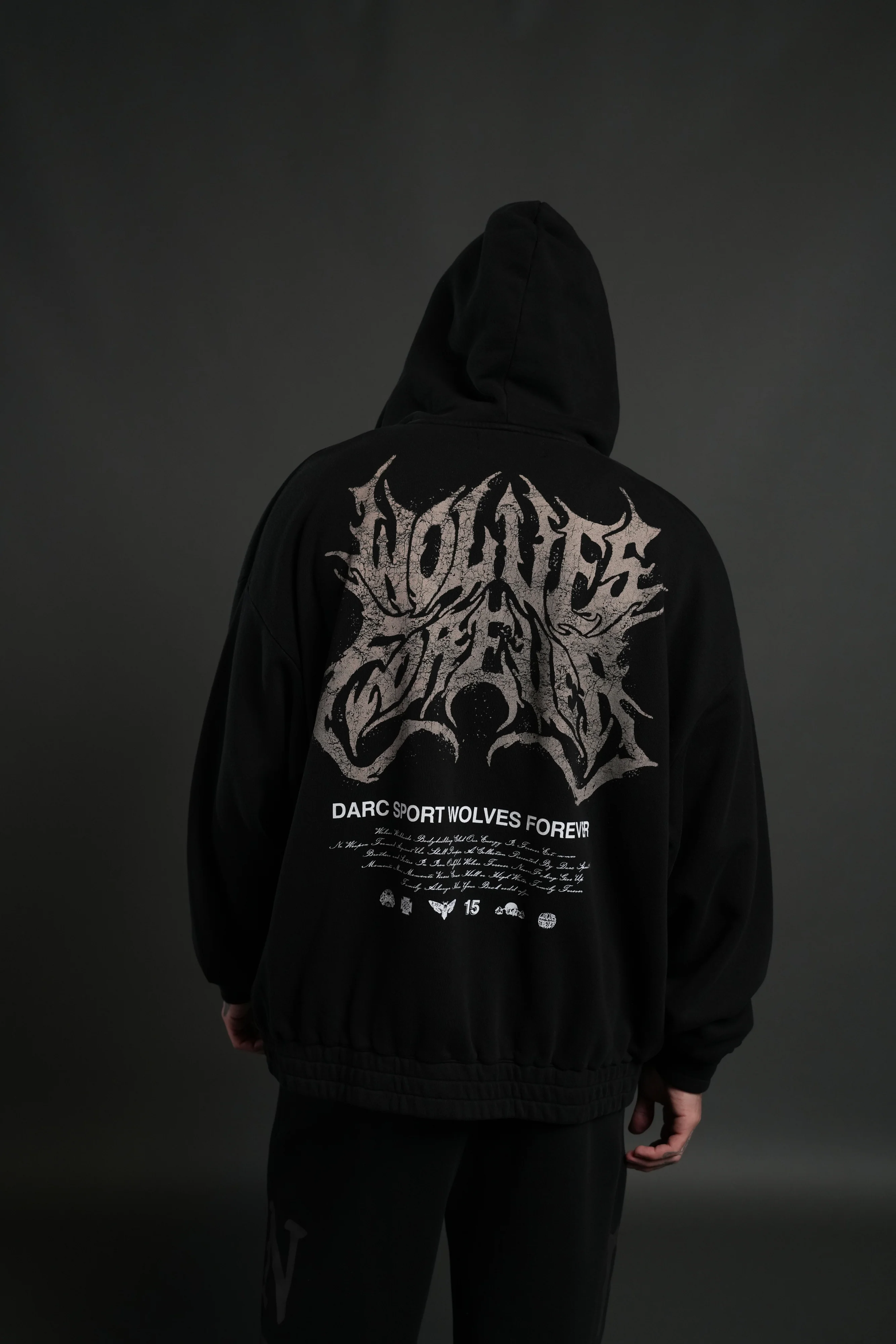 Sheer Loyalty "Chambers" Zip Hoodie in Black - Image 4