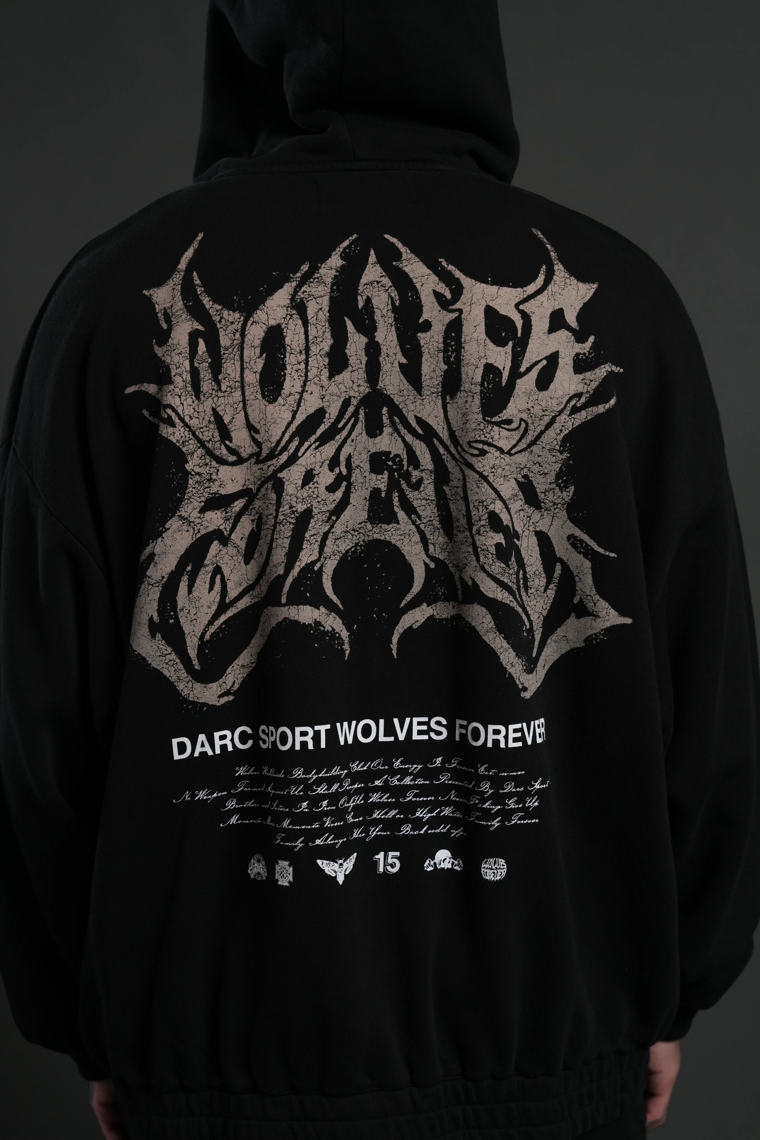 Sheer Loyalty "Chambers" Zip Hoodie in Black - Image 5