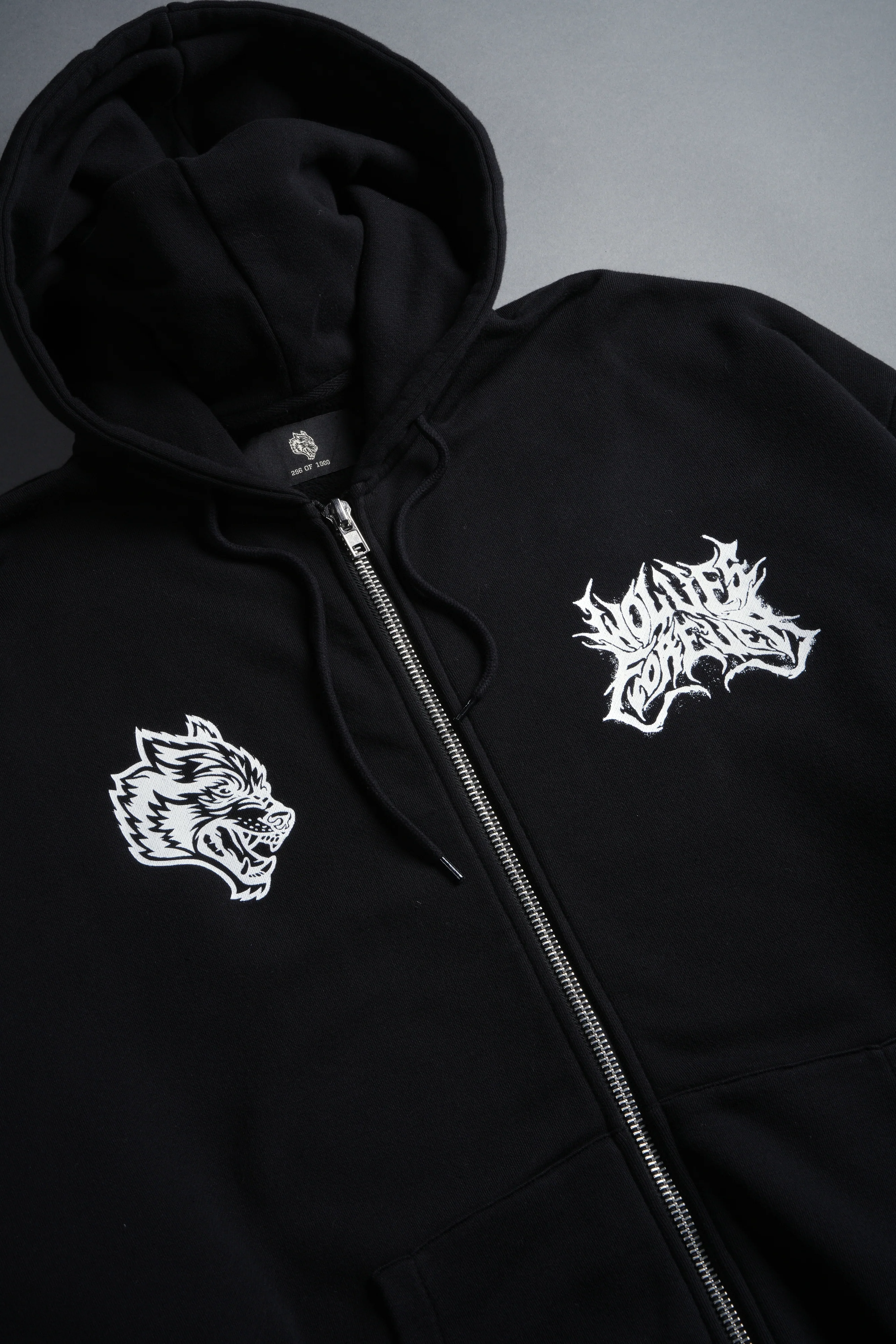 Sheer Loyalty "Chambers" Zip Hoodie in Black - Image 8