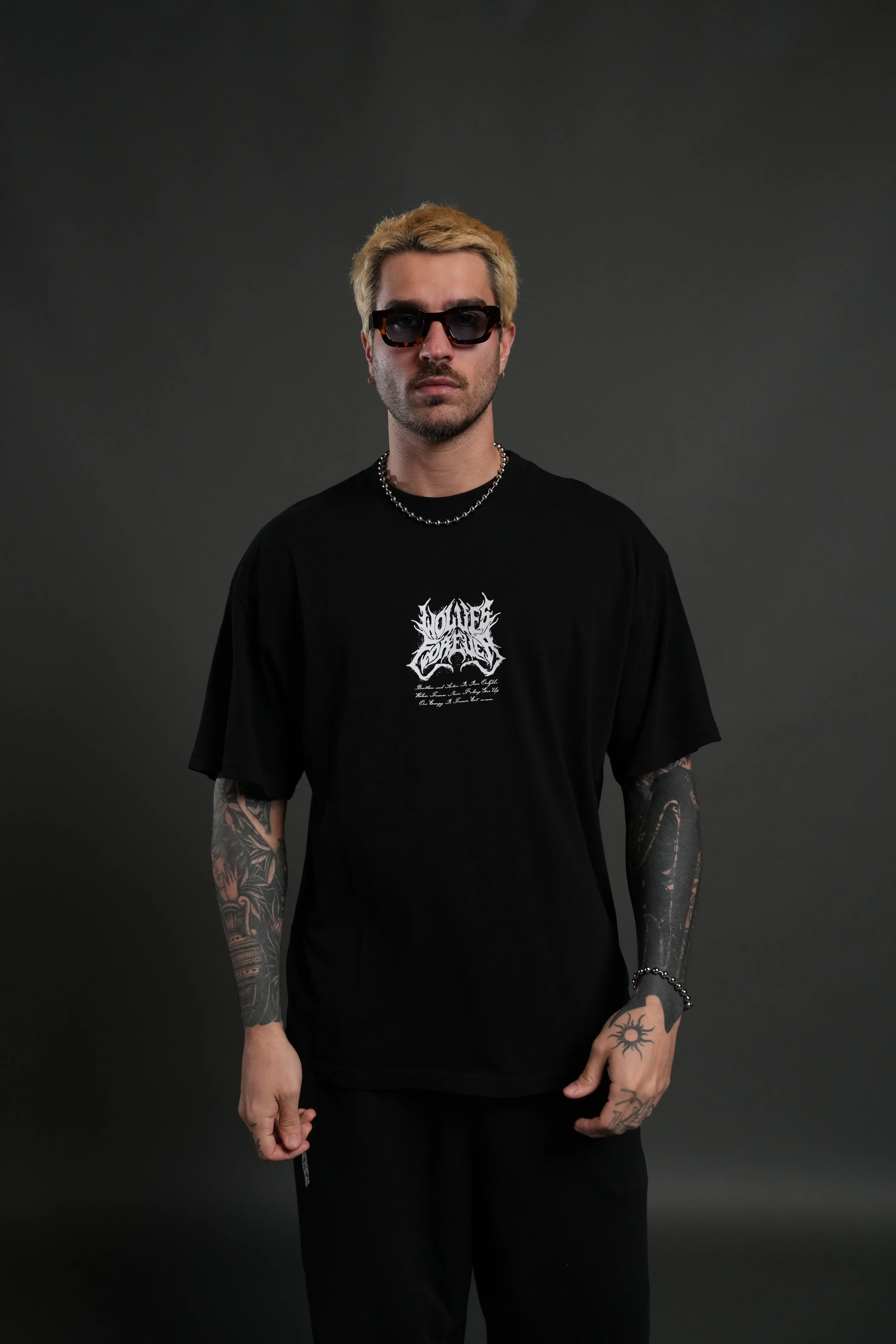 Sheer Loyalty "Premium" Oversized Tee in Black - Image 2