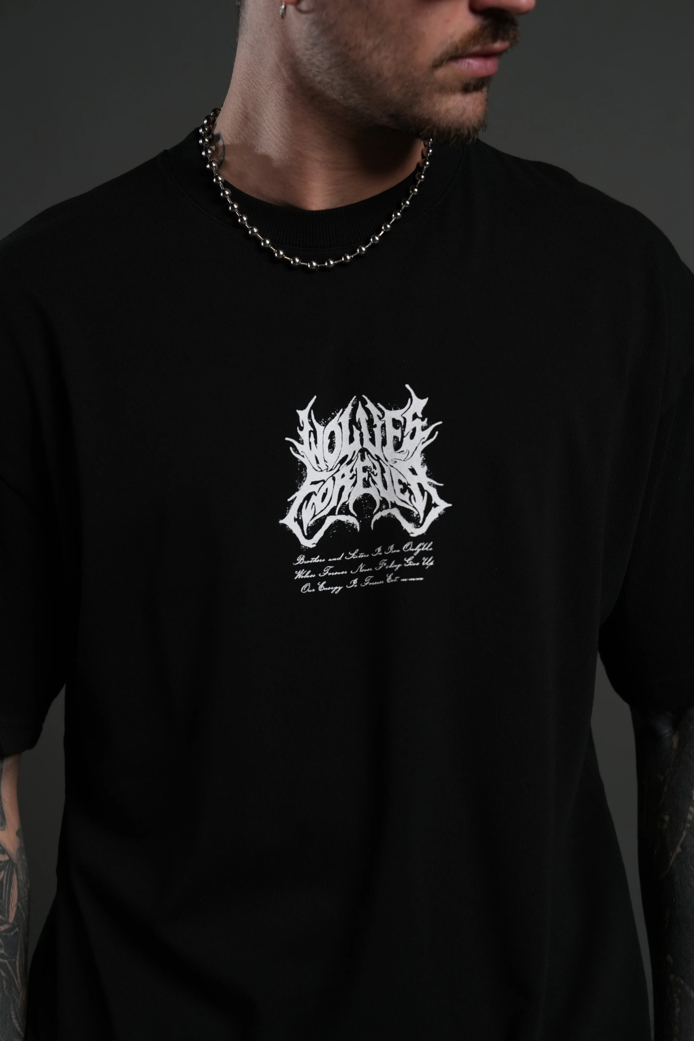 Sheer Loyalty "Premium" Oversized Tee in Black - Image 6