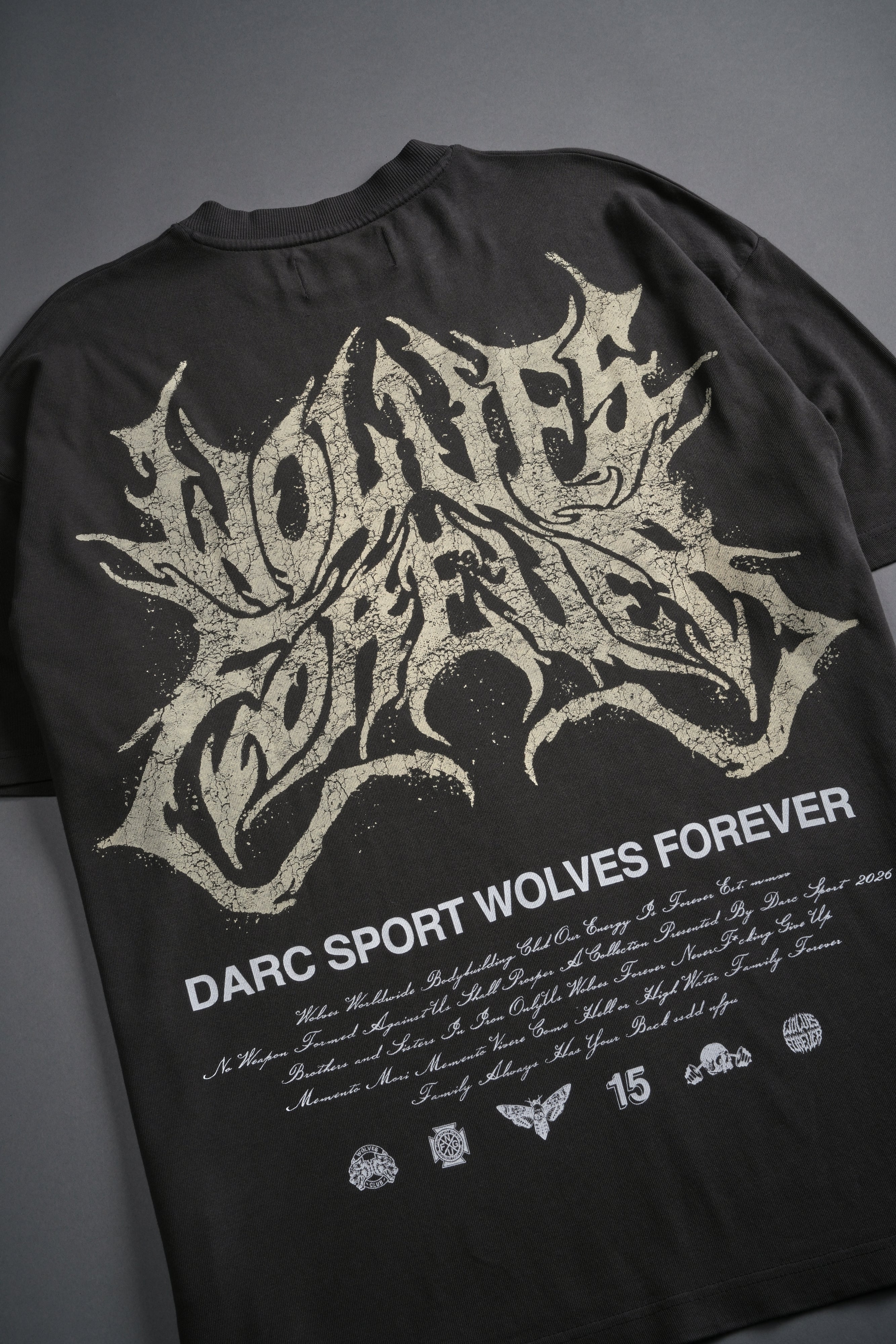 Sheer Loyalty "Premium" Oversized Tee in Wolf Gray - Image 8