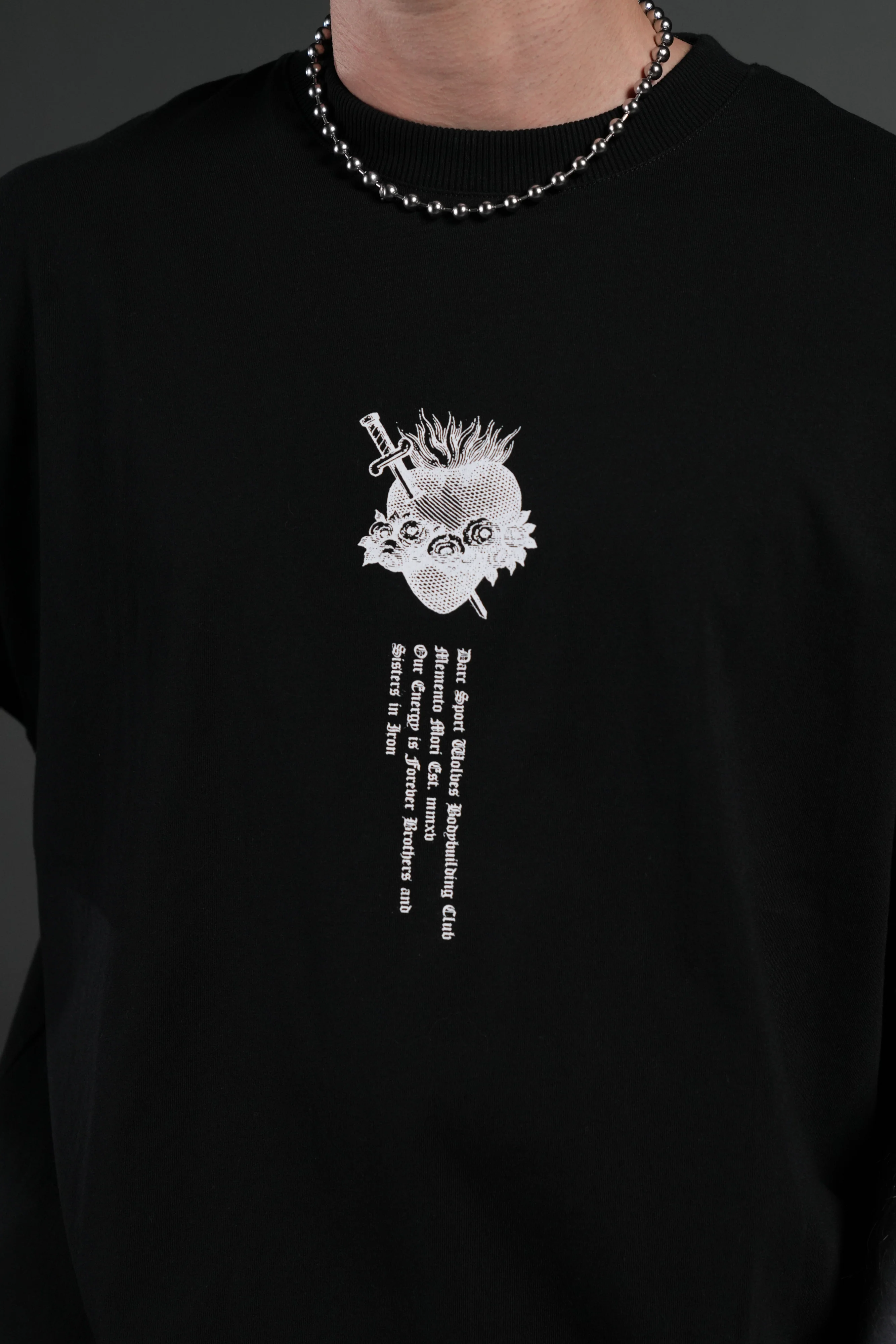 Sin Again Unisex Grunge Tee in Black - Image 7