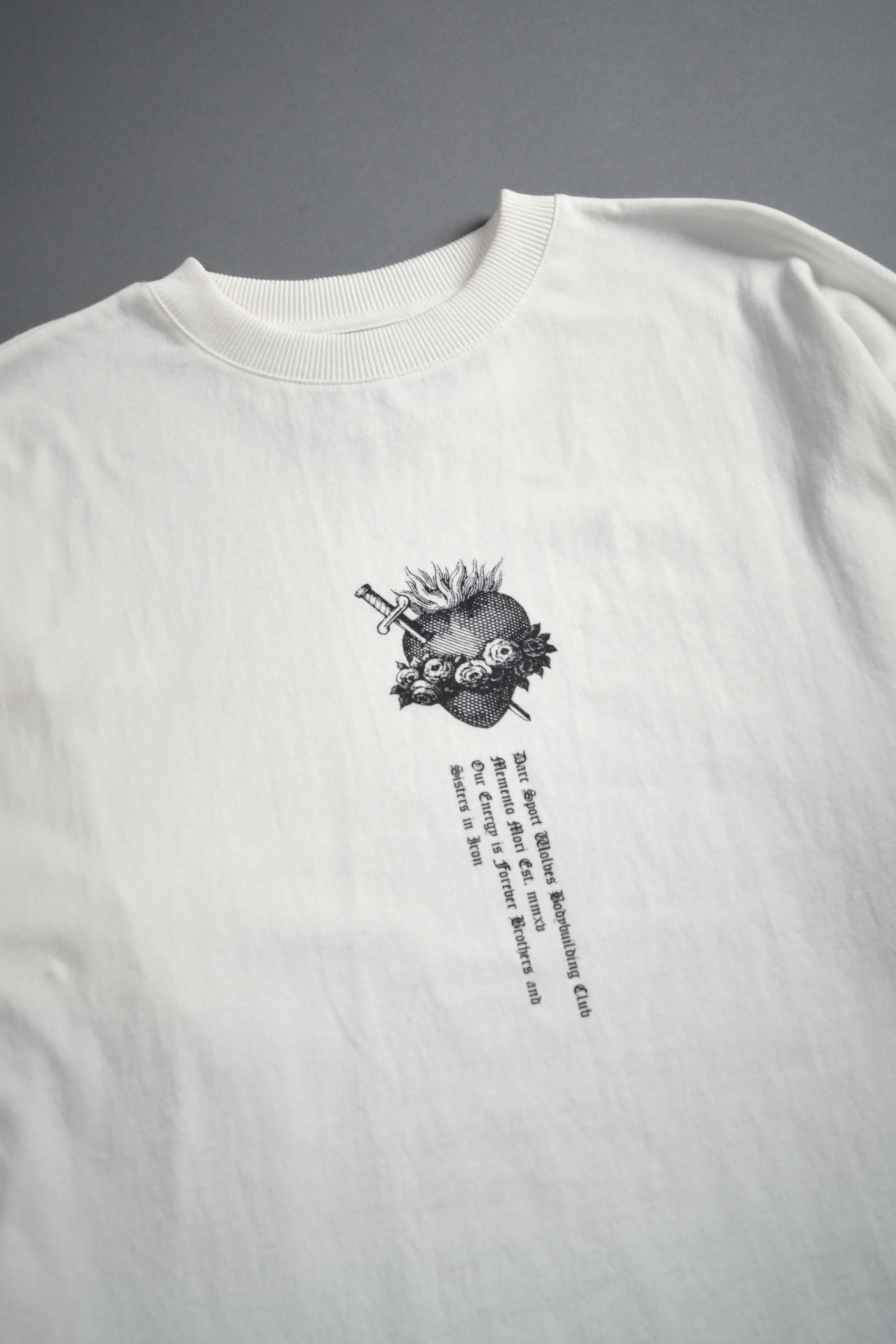 Sin Again Unisex Grunge Tee in Cream - Image 13