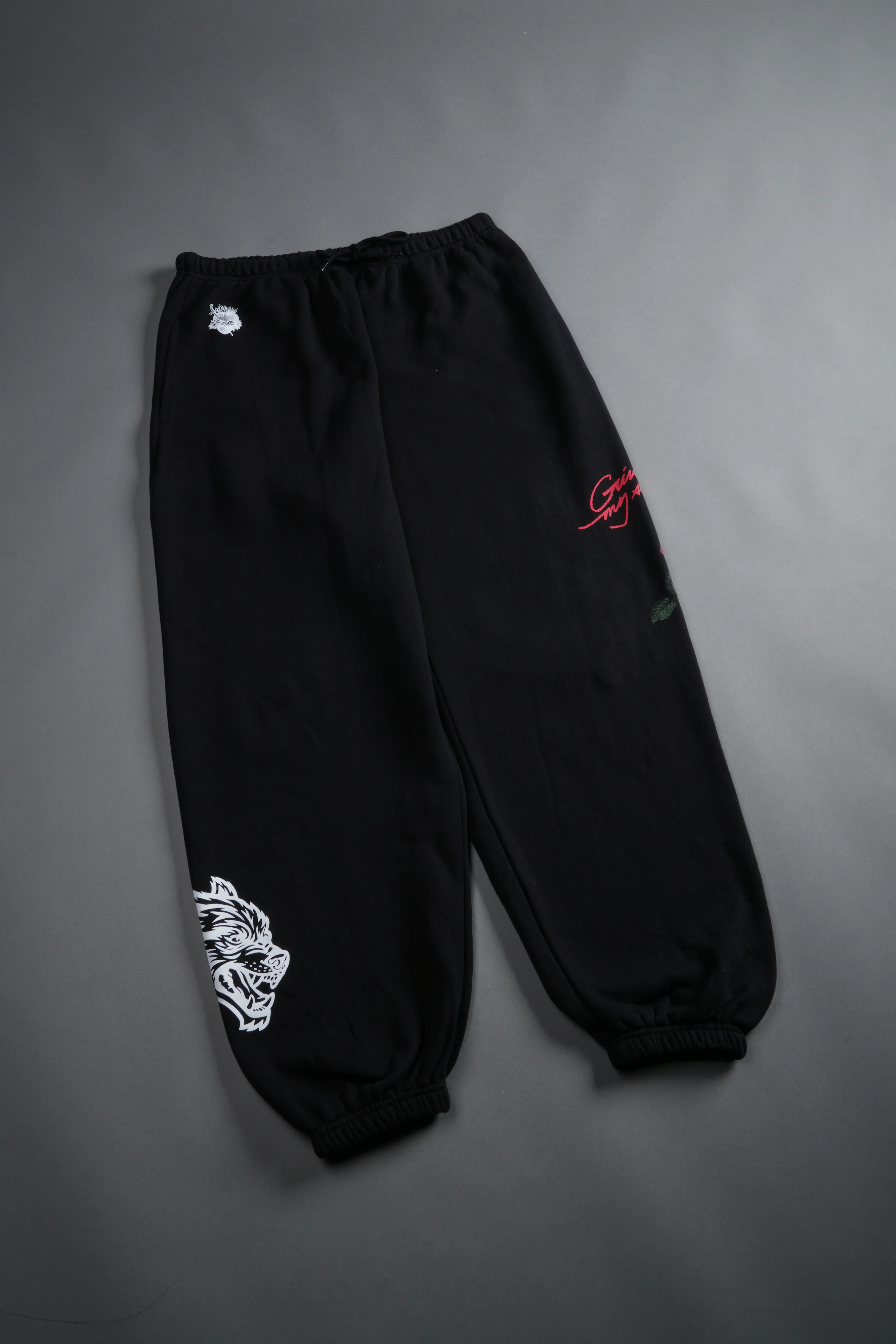 Sin Again Unisex Lightweight Lounger Sweat Pants in Black - Image 6