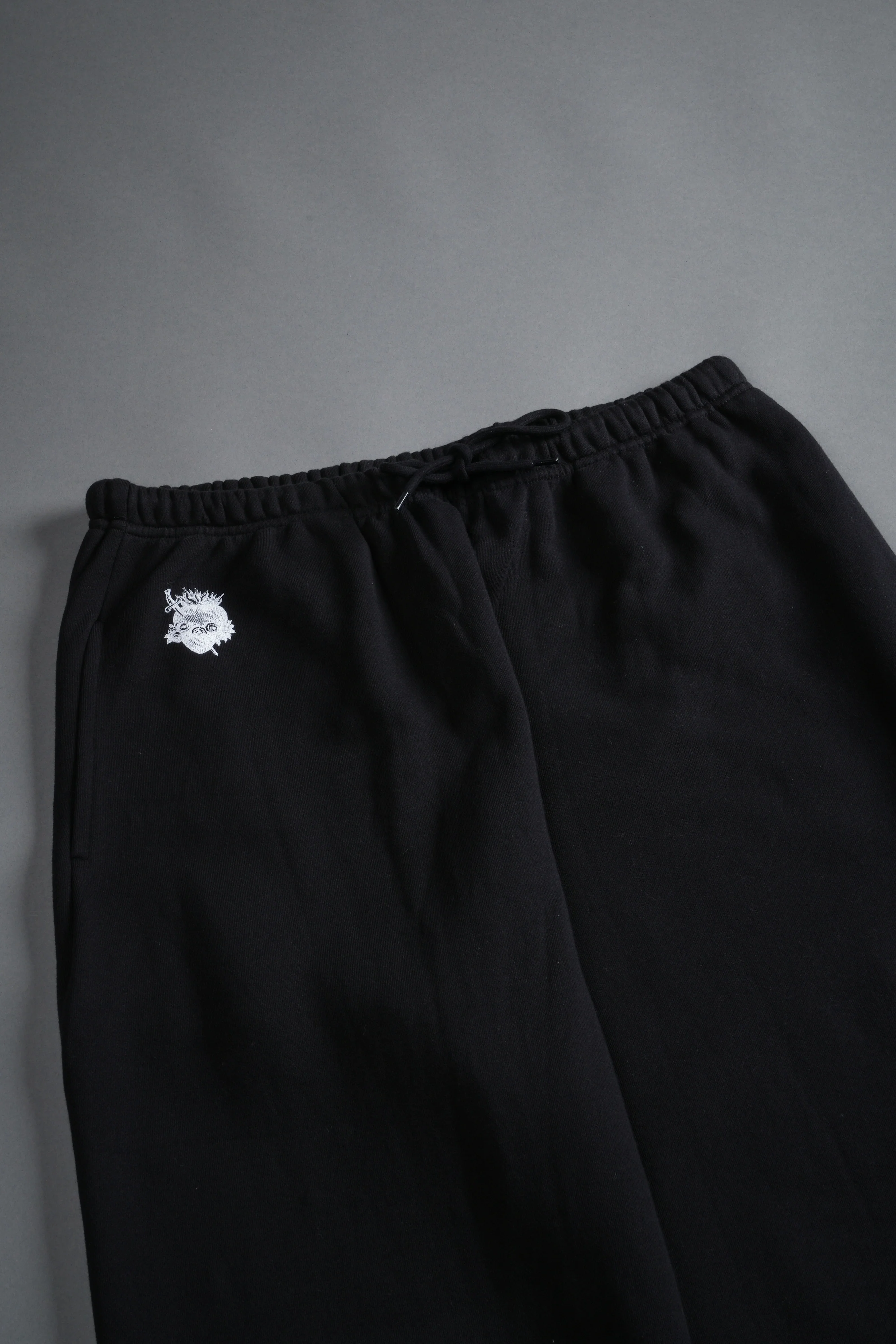 Sin Again Unisex Lightweight Lounger Sweat Pants in Black - Image 7