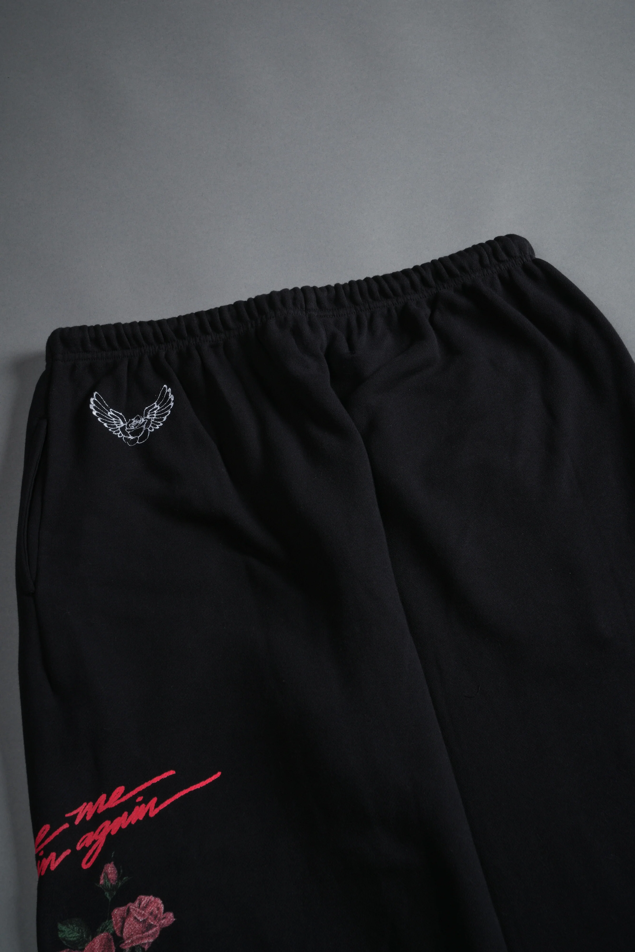Sin Again Unisex Lightweight Lounger Sweat Pants in Black - Image 9
