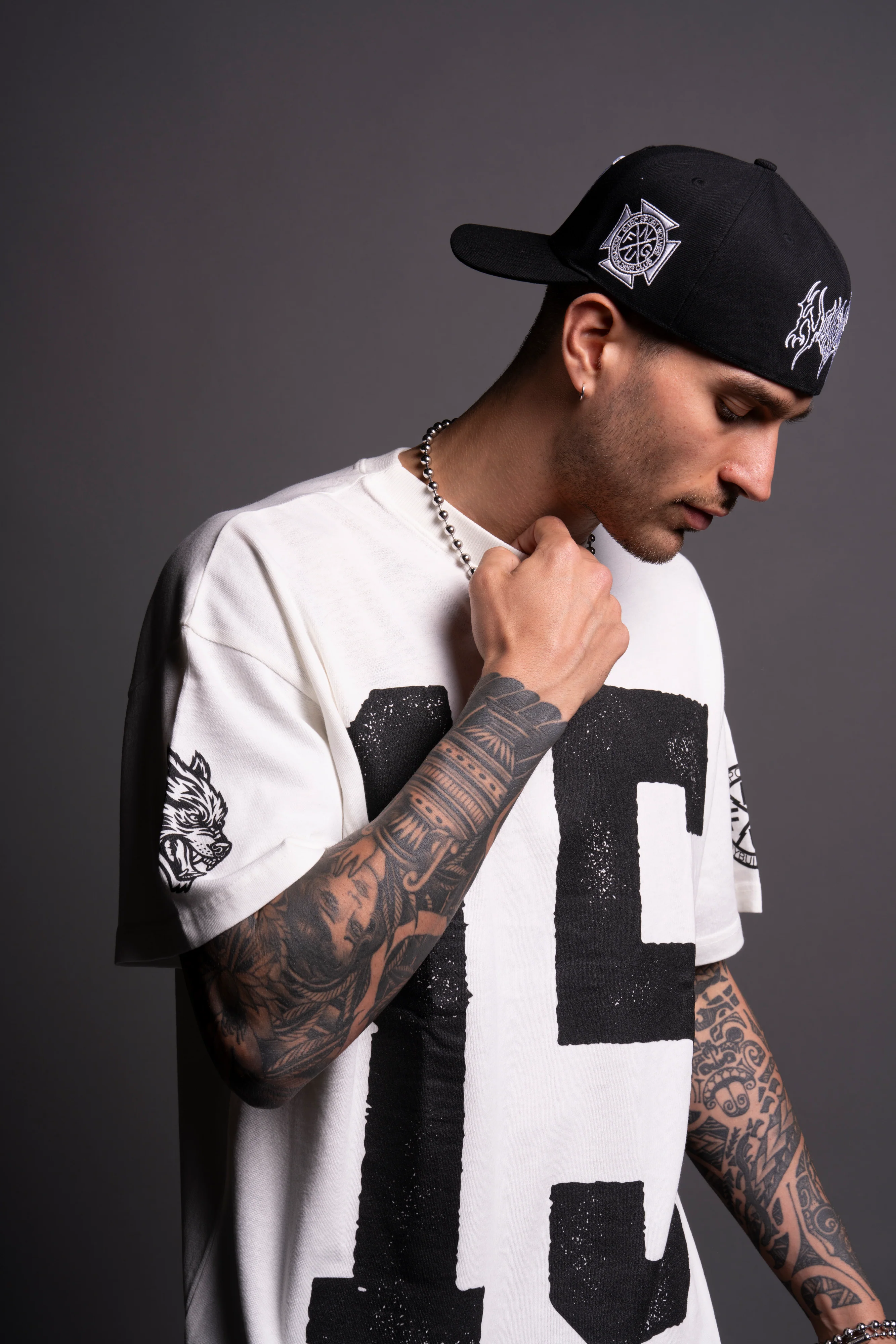 Since "Premium" Oversized Tee in Cream - Image 7
