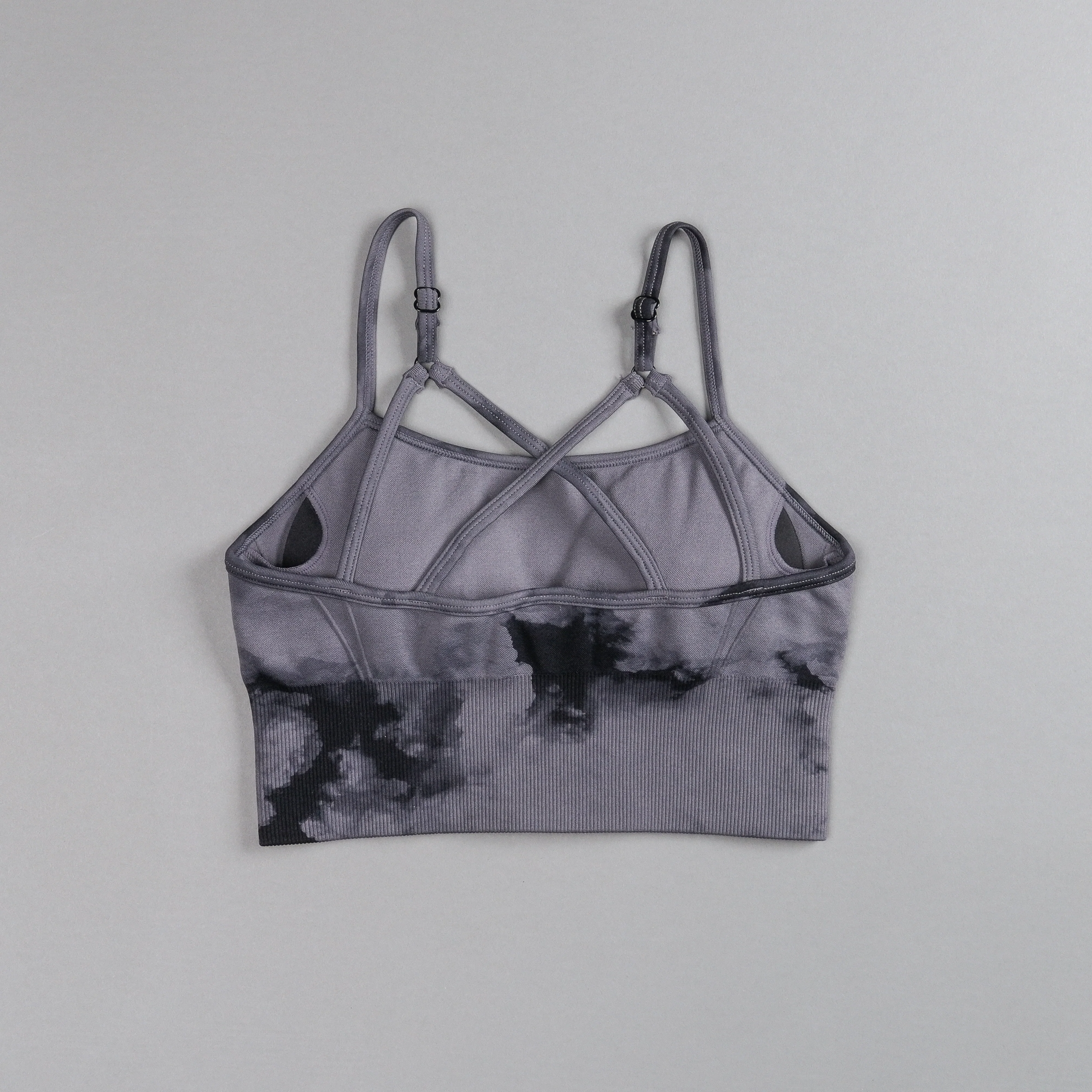 Single "Everson Seamless" Huxley Bra in Black Ghost Clouds - Image 4