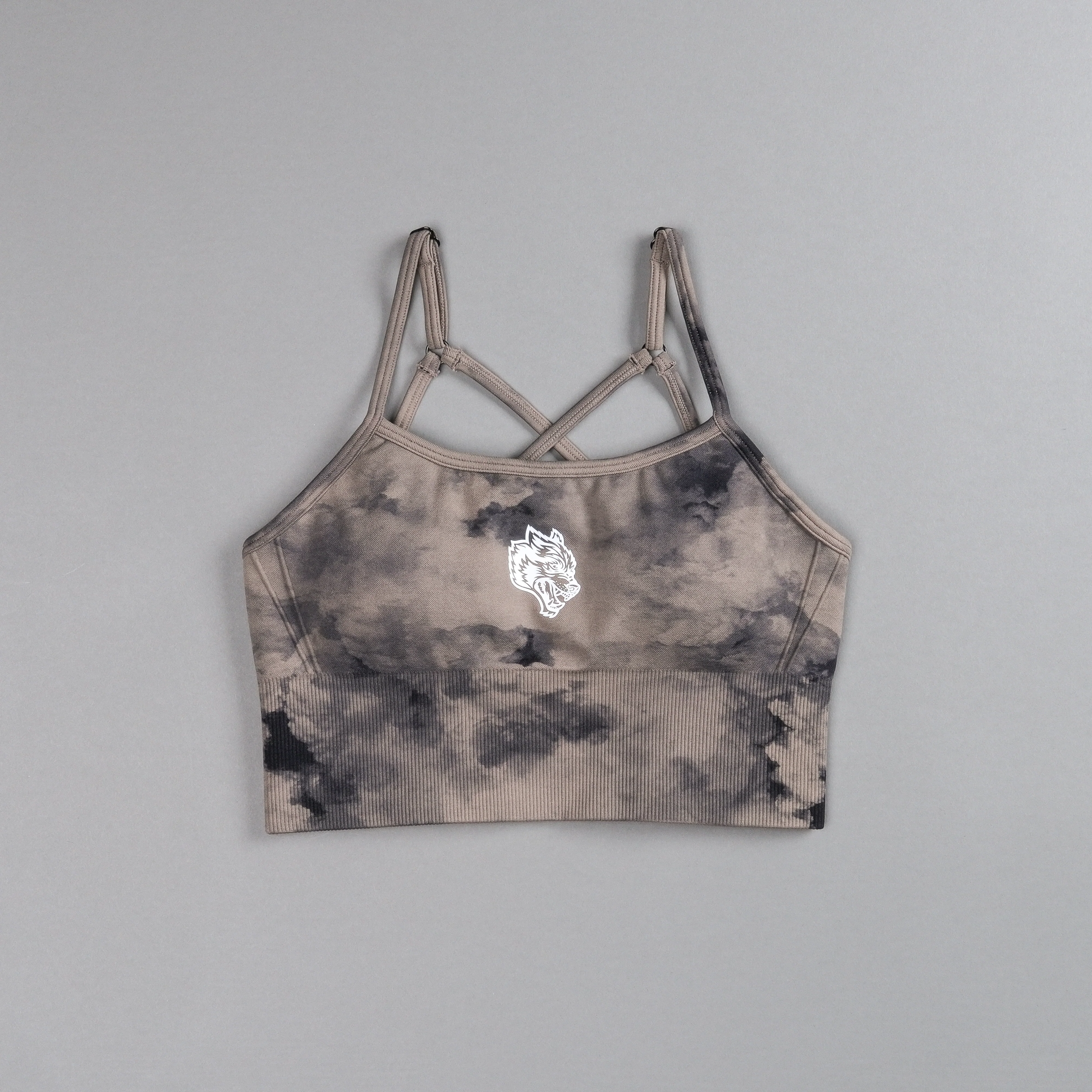 Single "Everson Seamless" Huxley Bra in Taupe Ghost Clouds - Image 3