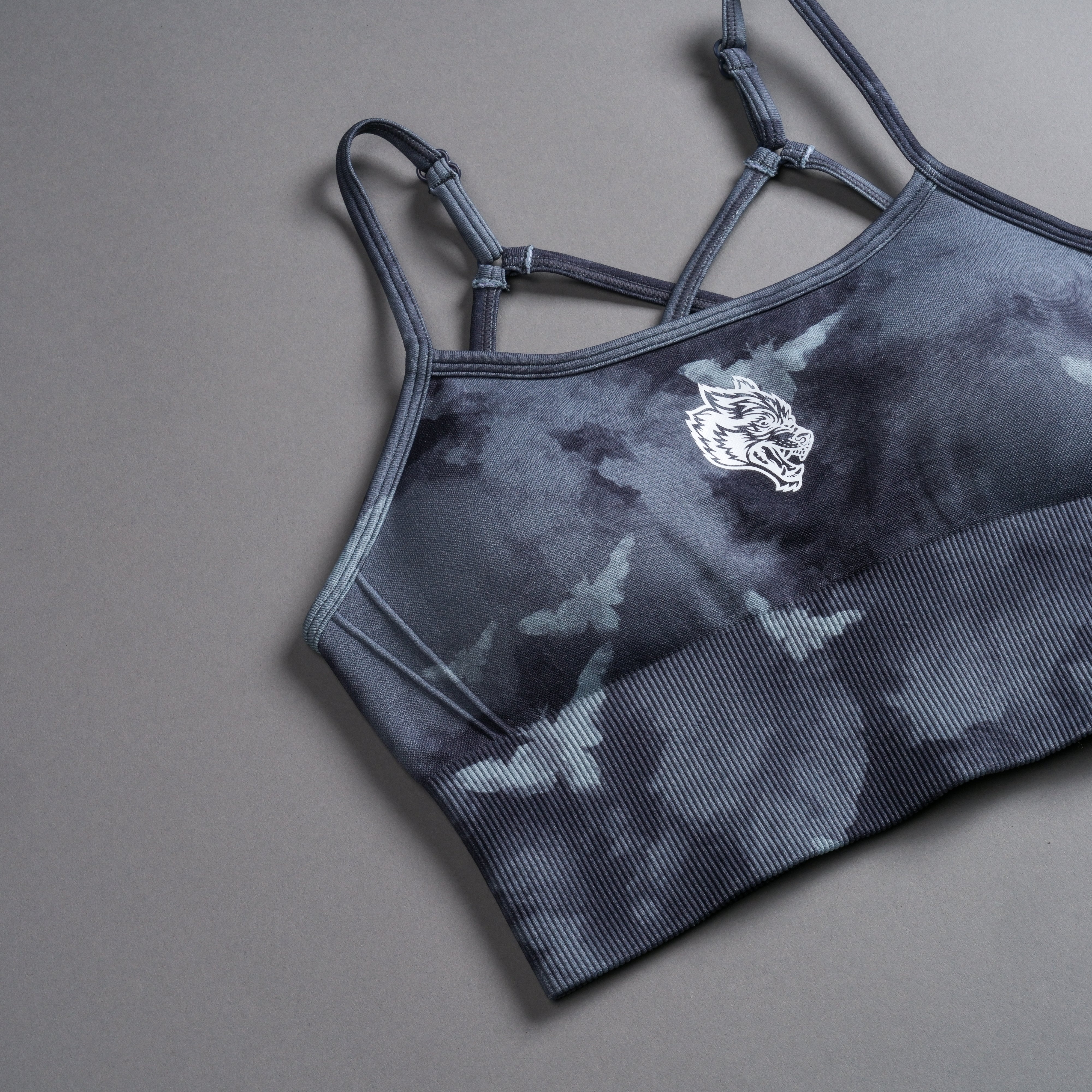 Single Wolf Chopper "Everson Seamless" Huxley Bra in Blue Lagoon Death Moth Ghost Clouds - Image 7