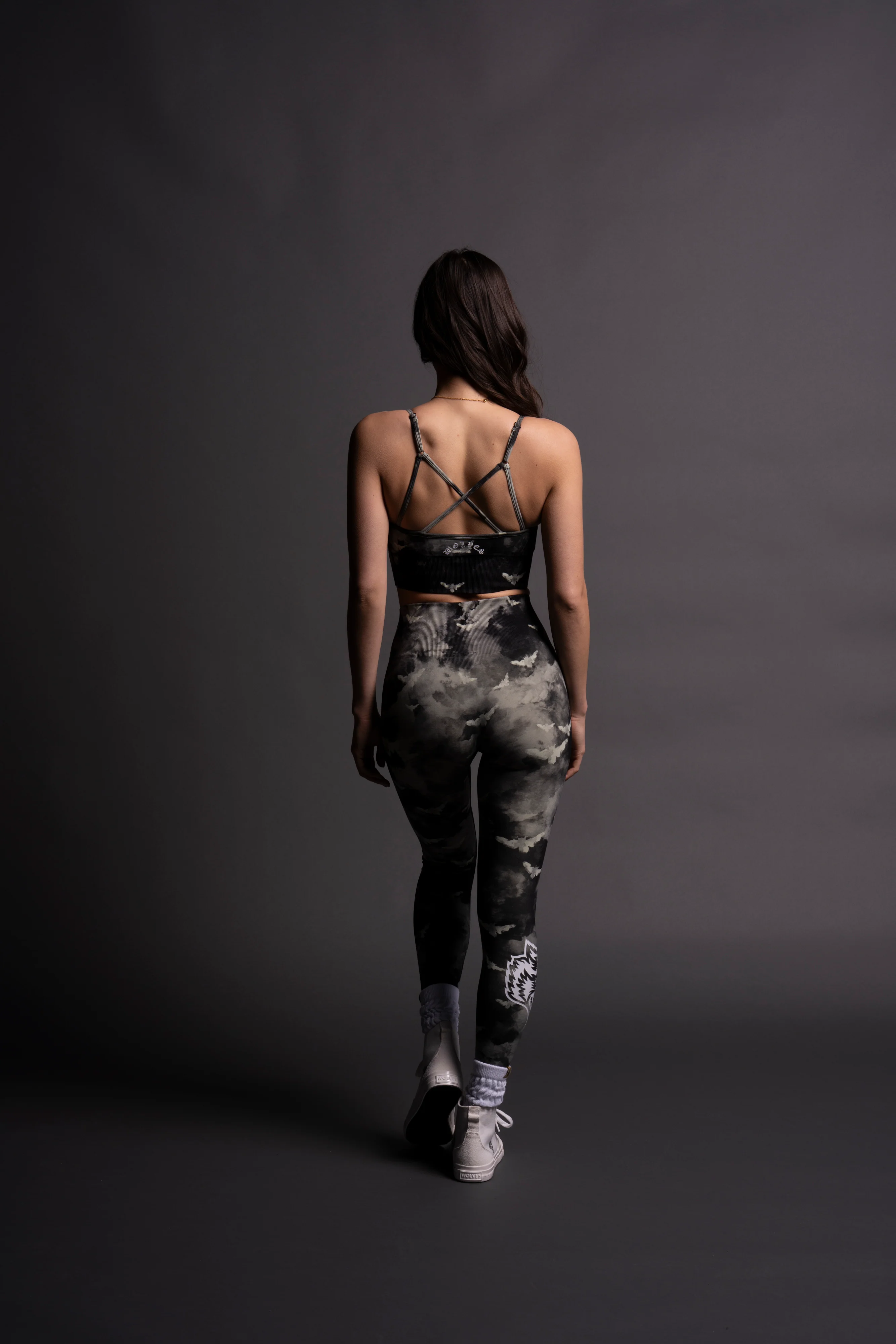 Single Wolf Chopper "Everson Seamless" Huxley Bra in Owen Green Death Moth Ghost Clouds - Image 6