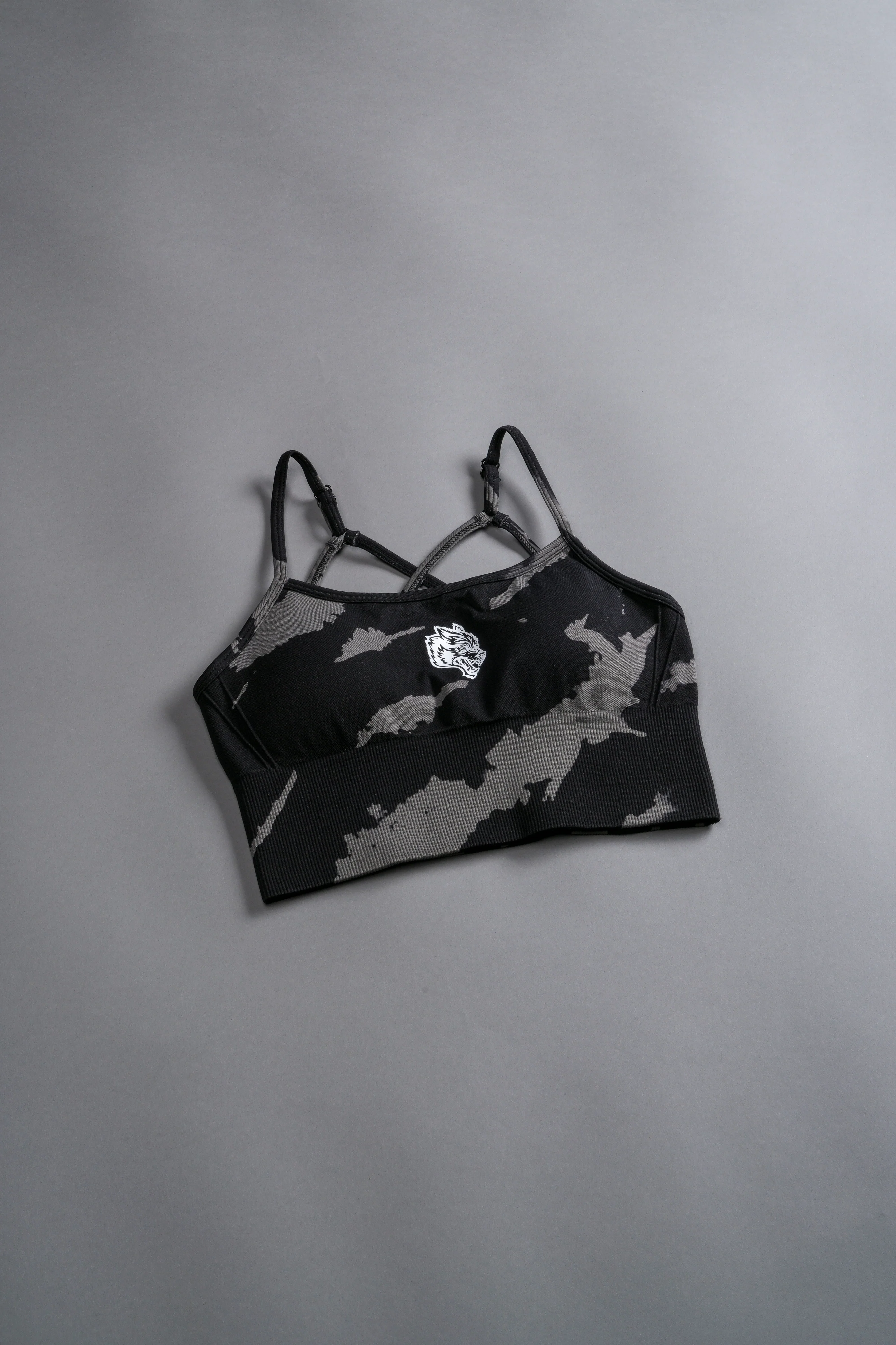 Single Wolf "Everson Seamless" Huxley Bra in Black Native Camo - Image 9