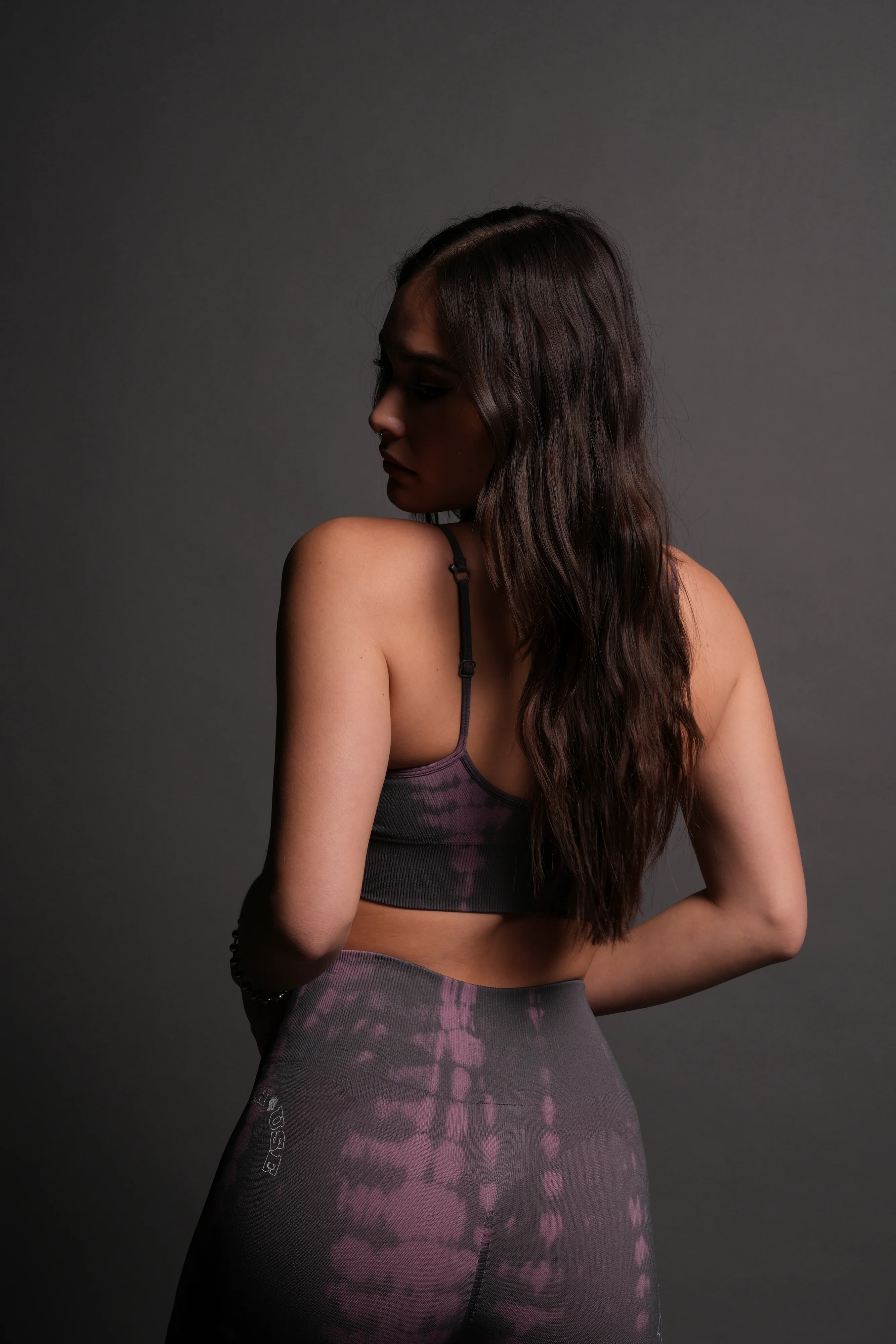 Single Wolf "Everson Seamless" Sports Bra in Cipher Purple Serpent - Image 2