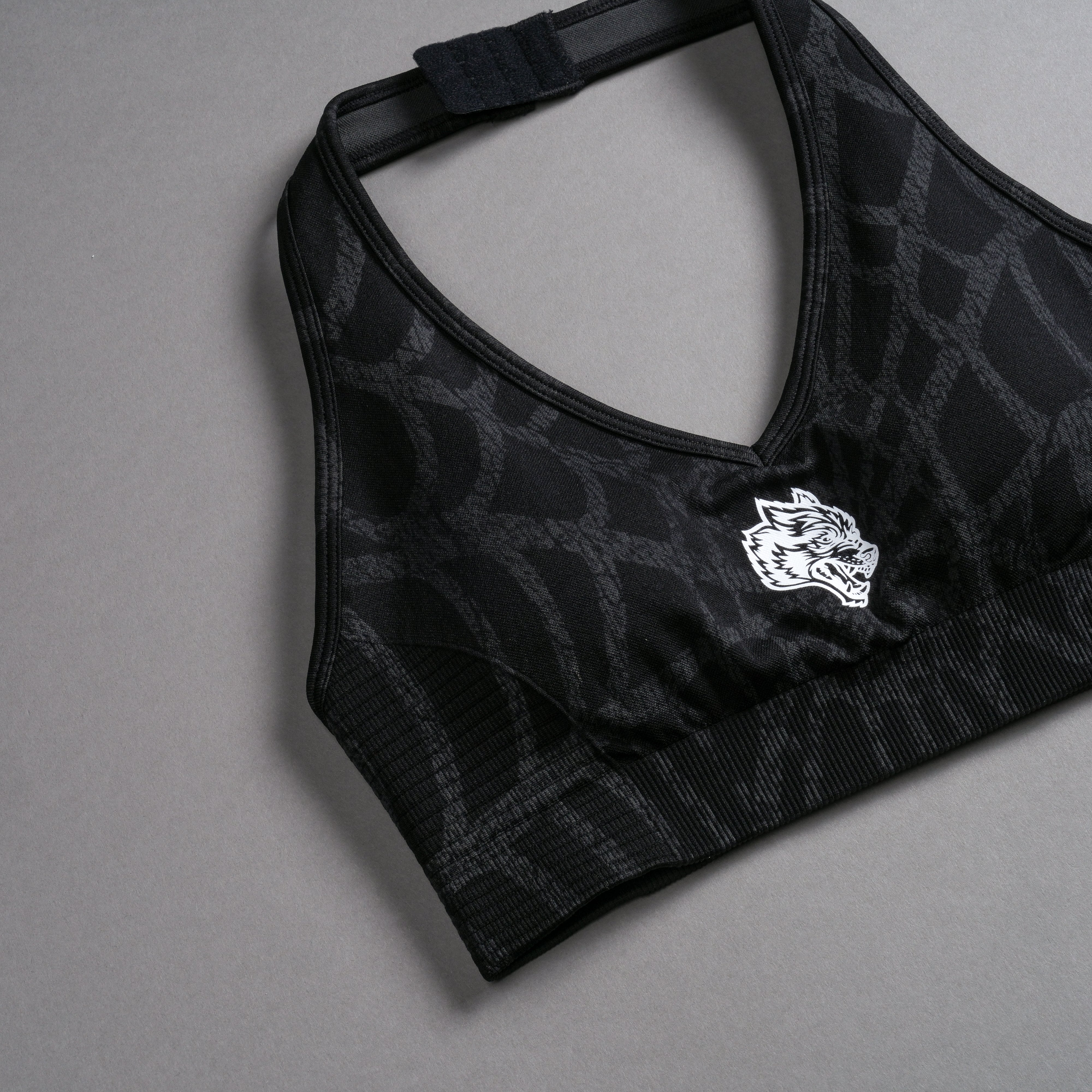 Single Wolf "Everson Seamless" Valencourt Bra in Black Symbiote Web V2 - Image 8