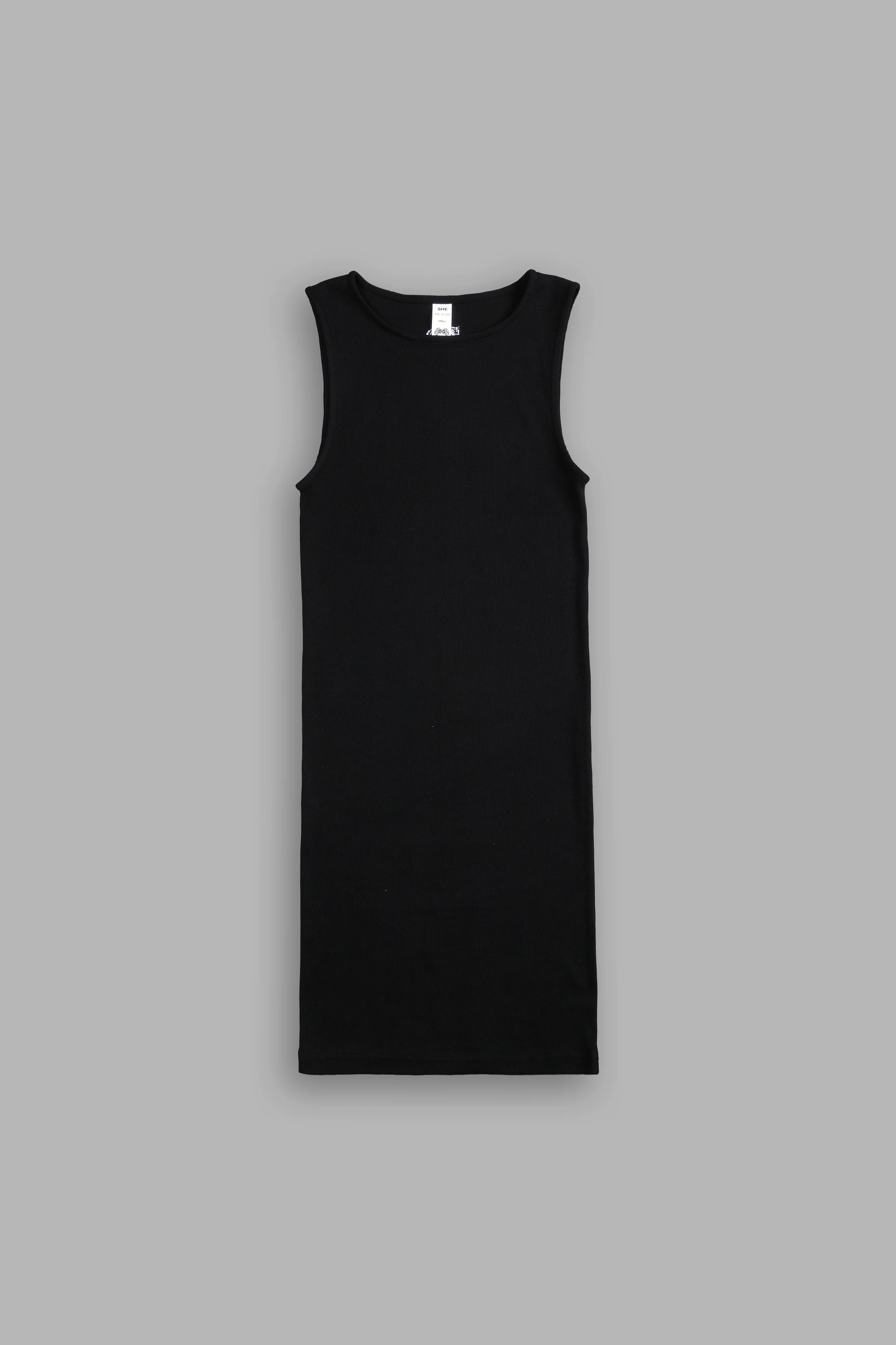 Single Wolf Tyrell Tank Dress in Black - Image 3