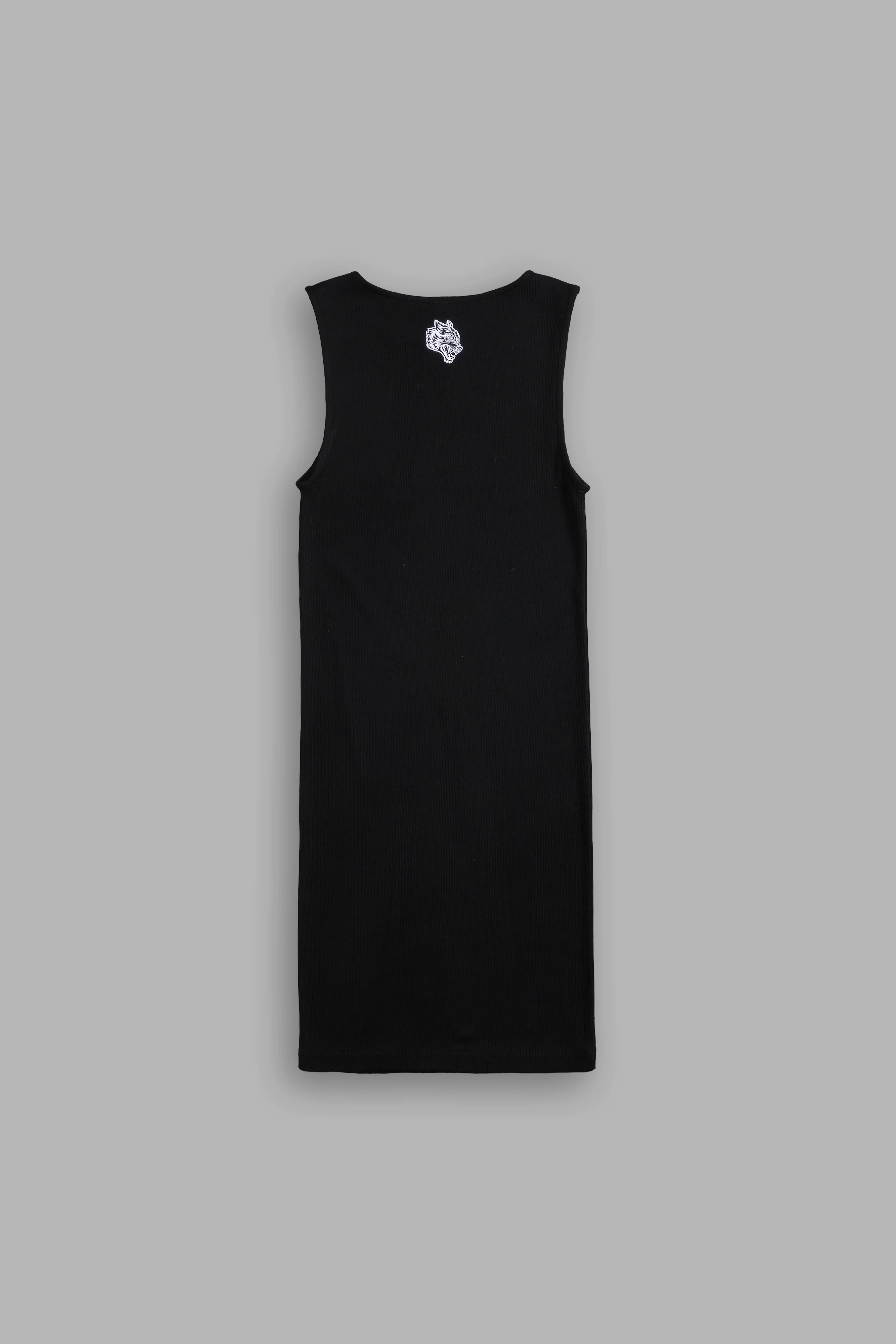 Single Wolf Tyrell Tank Dress in Black - Image 4