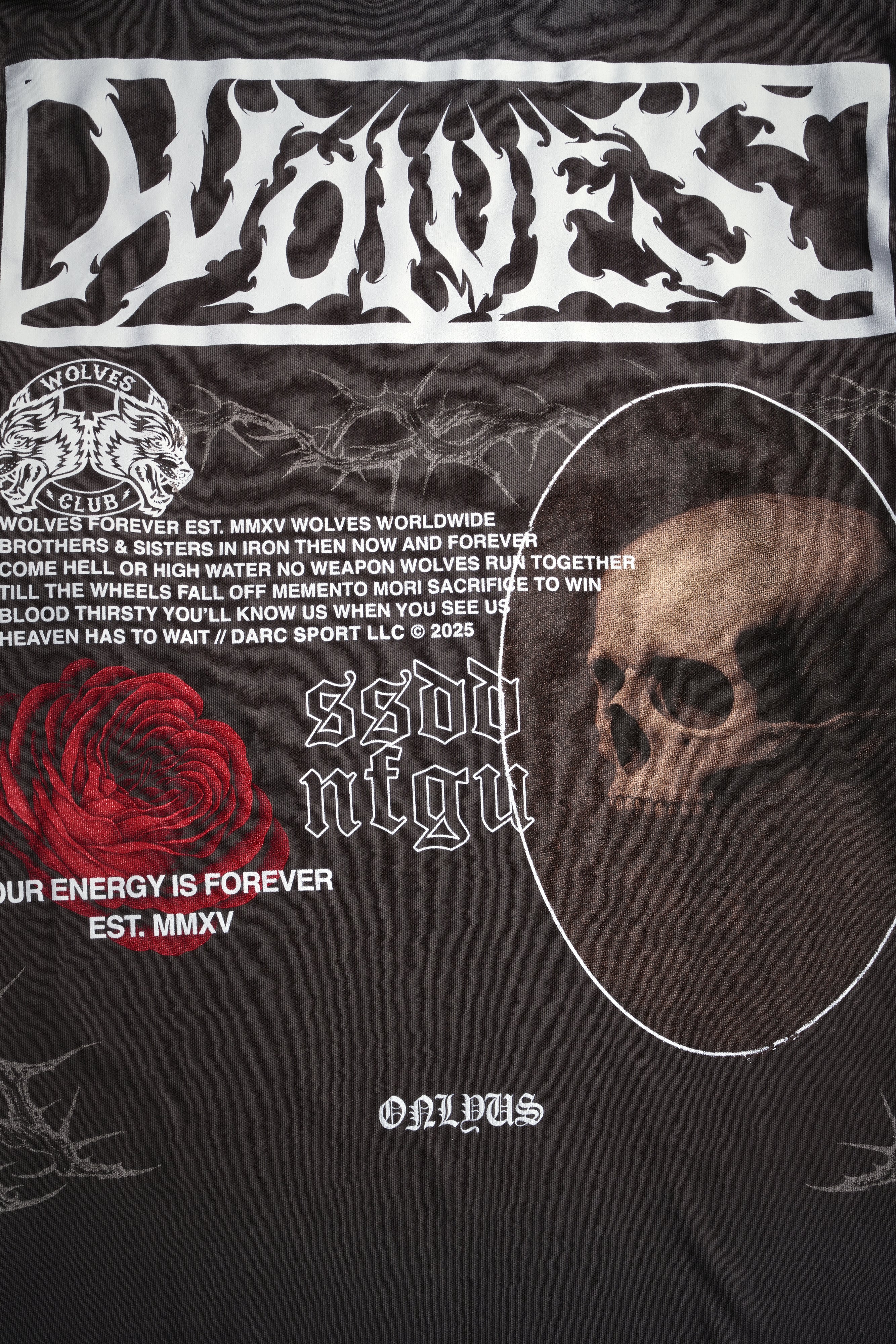 Skull Flower "Premium" Oversized Tee in Darc Brown Drift Wash - Image 12