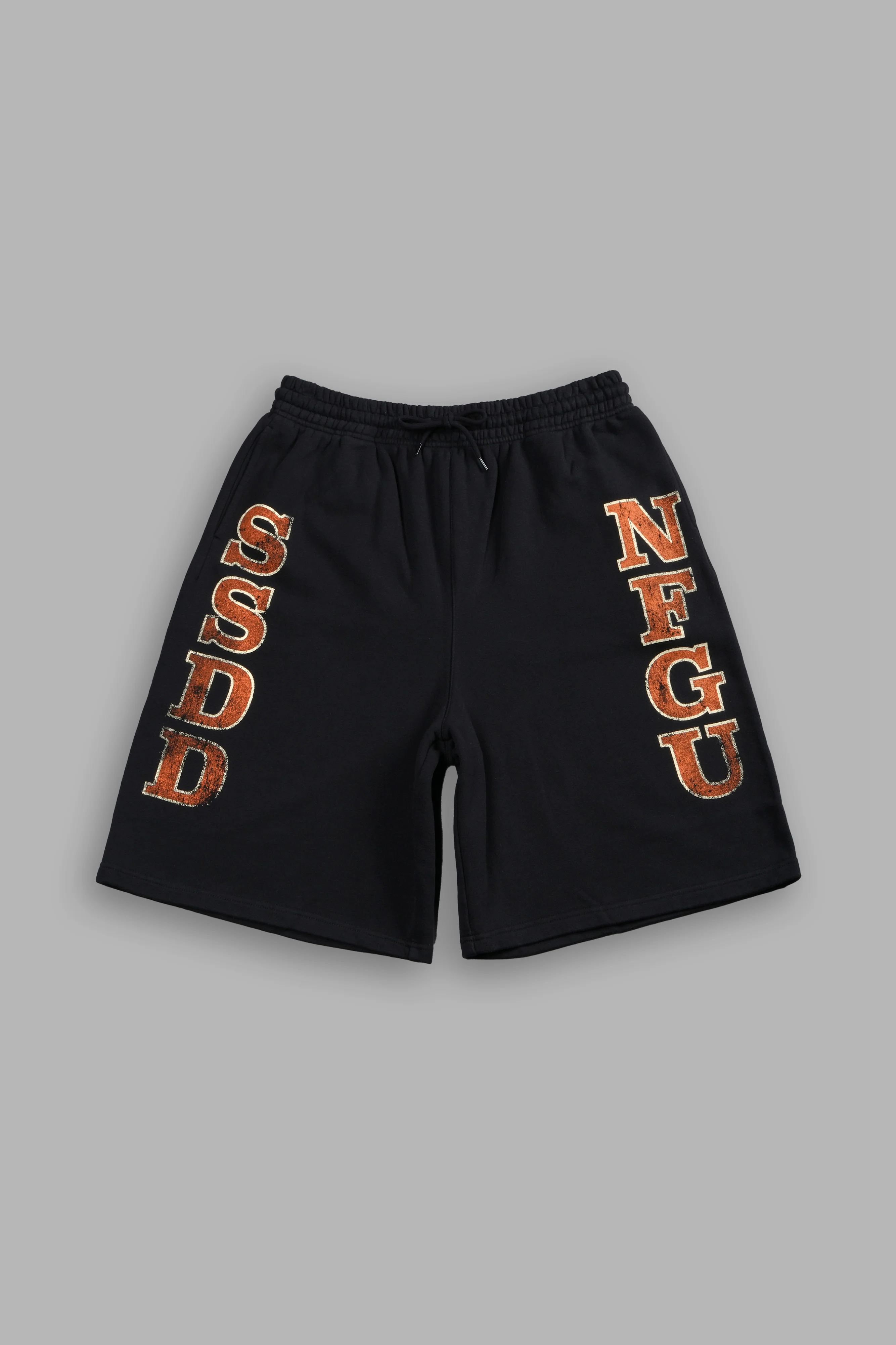 SSDD NFGU Gym Oversized Osiris Sweat Shorts in Black