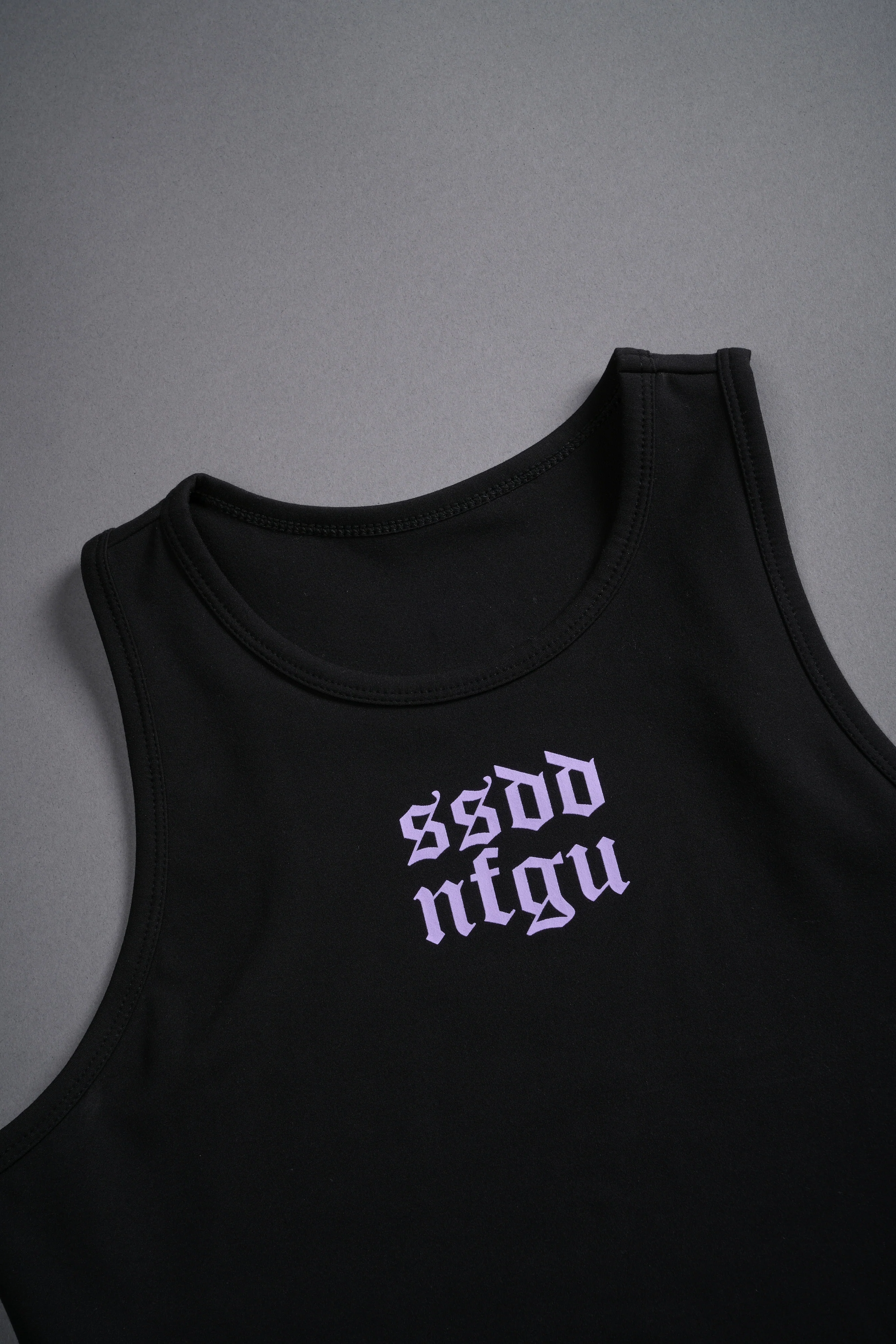 SSDDNFGU "Energy" Racerback Tank in Black - Image 6
