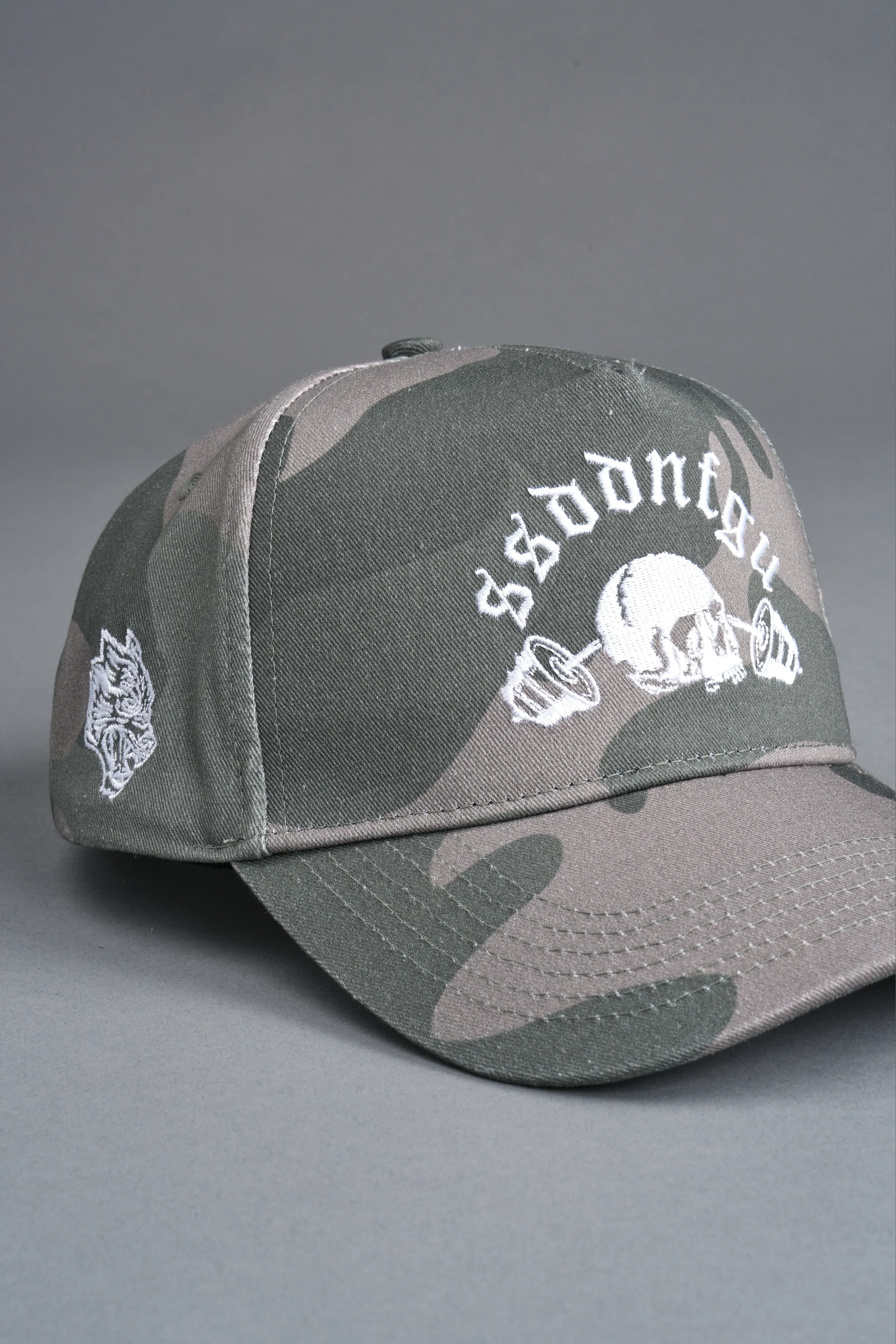 SSDDNFGU Forever 5 Panel Hat in Lush Vintage Woodland Camo - Image 7