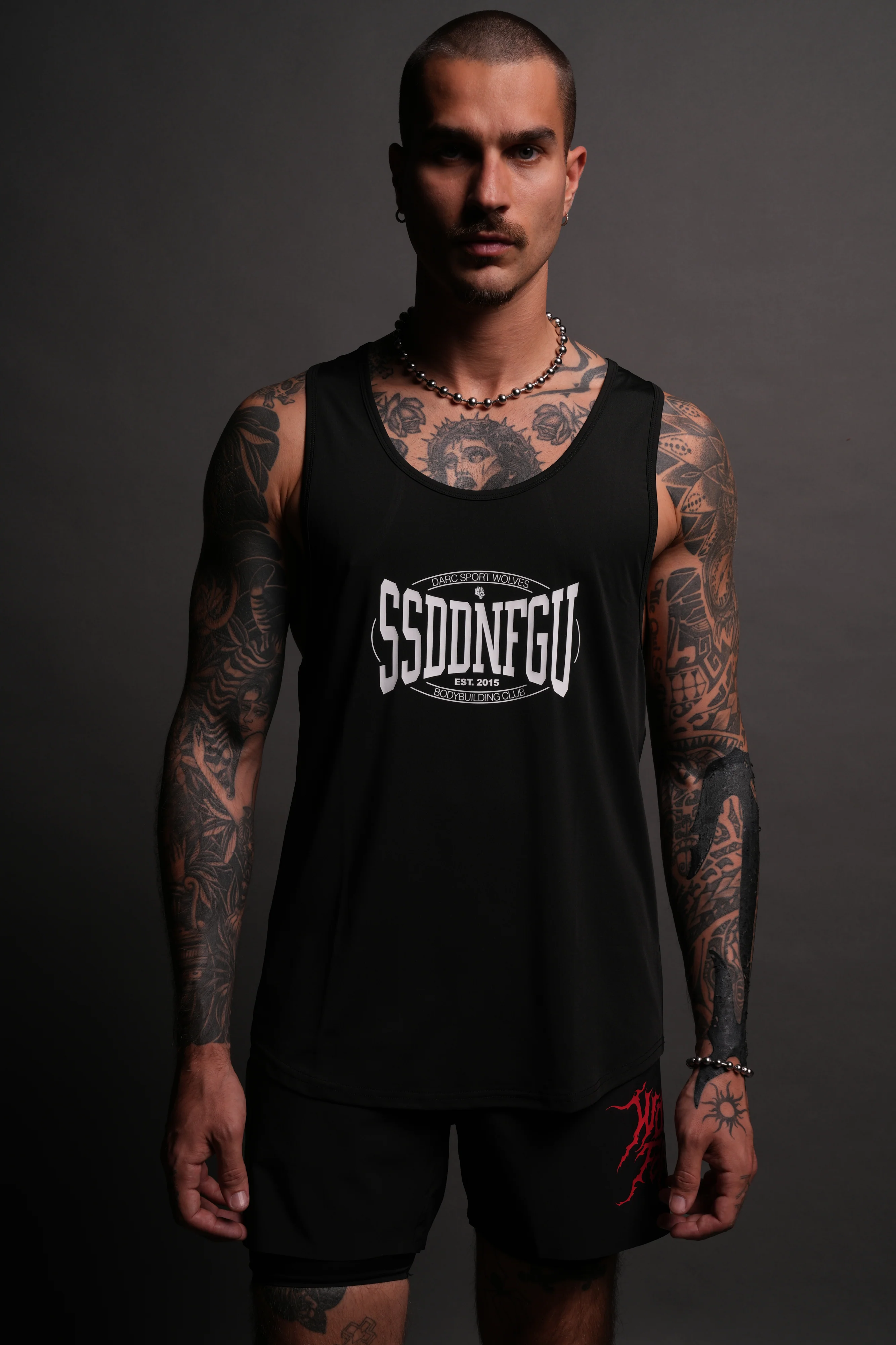 SSDDNFGU FRVR "Dry Wolf" Mecca Tank in Black - Image 4