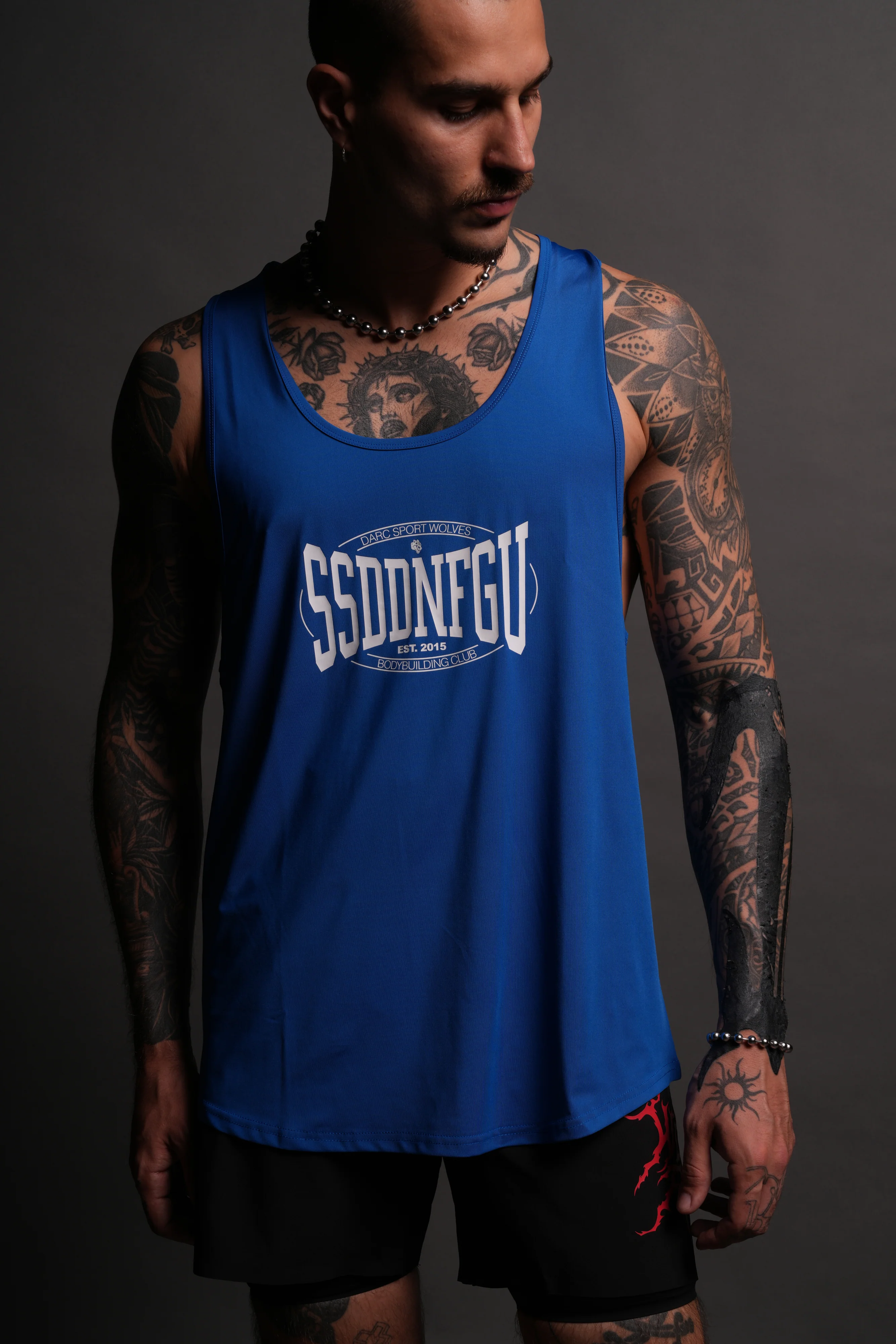 SSDDNFGU FRVR "Dry Wolf" Mecca Tank in Cobalt Blue - Image 4