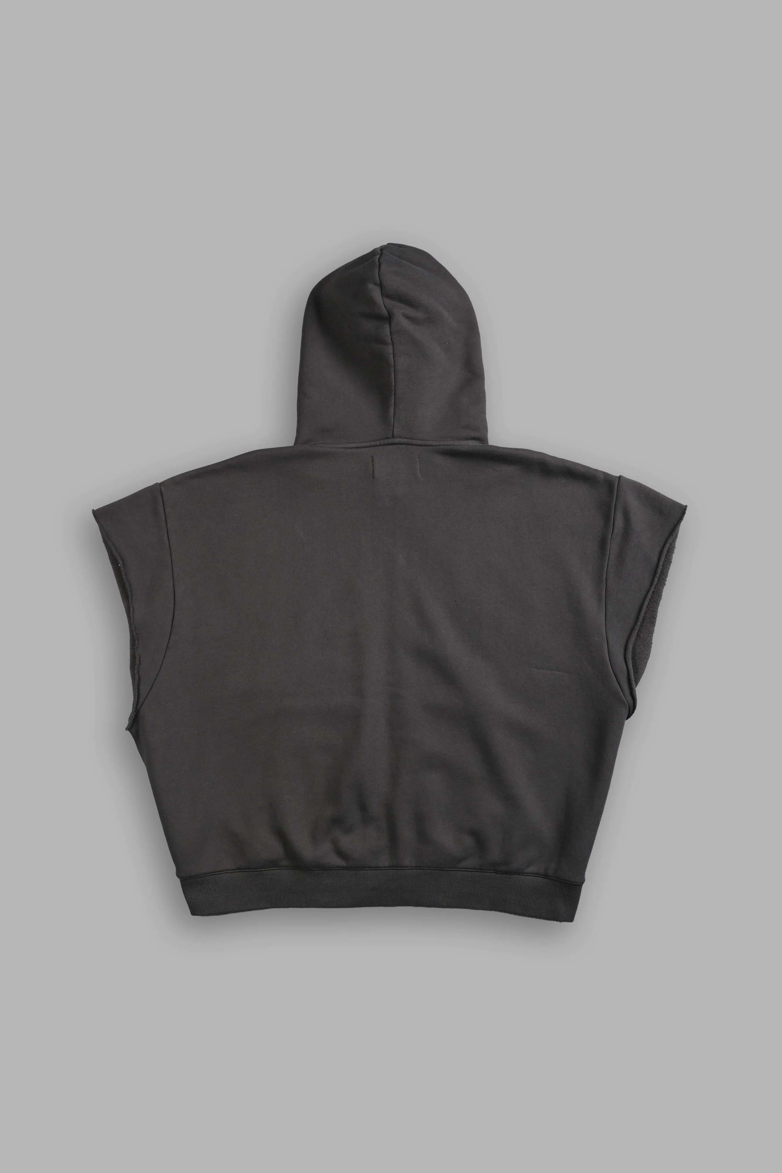 SSDDNFGU Moth Creed Cap Zip Hoodie in Wolf Gray - Image 3