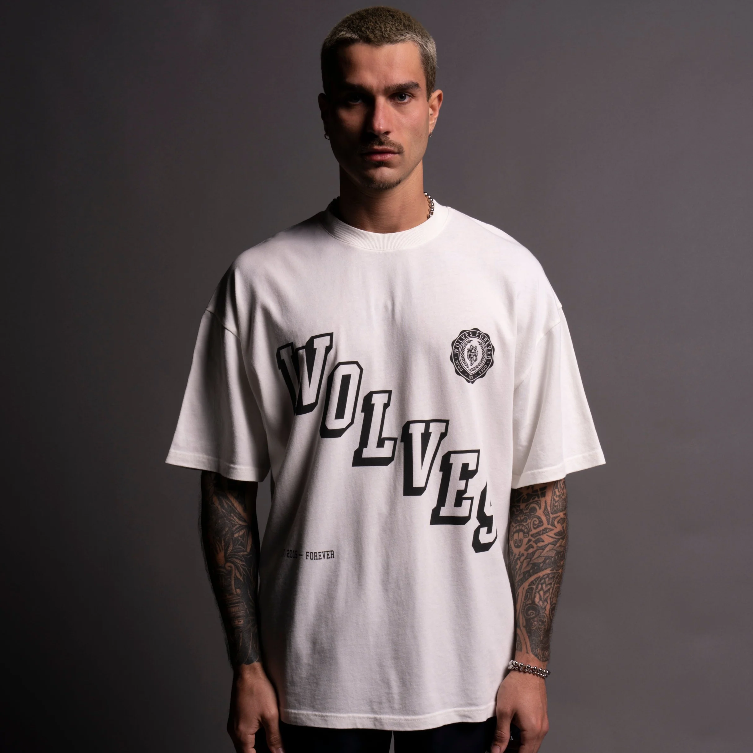 Stairs "Premium" Oversized Tee in Cream - Image 2