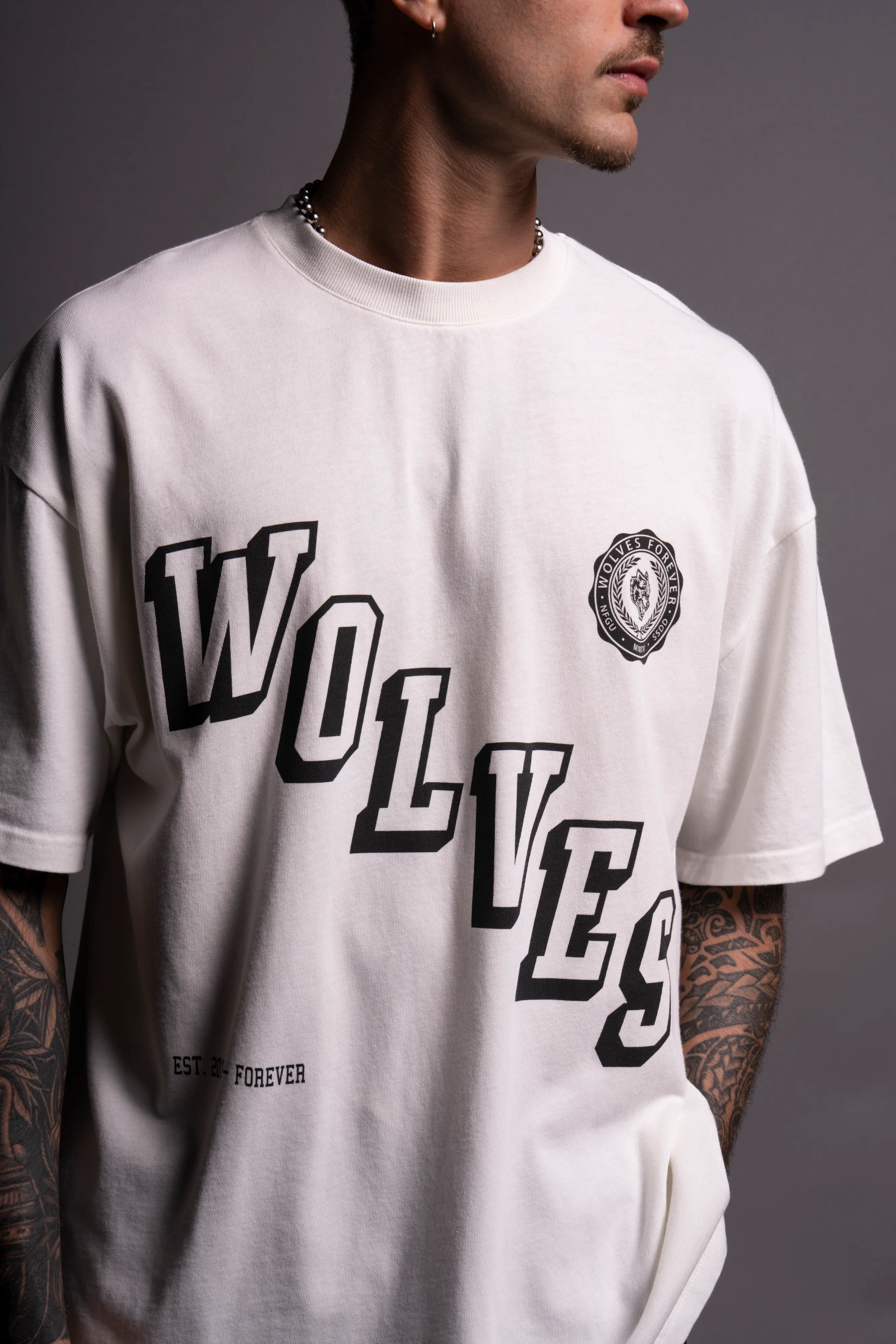 Stairs "Premium" Oversized Tee in Cream - Image 5