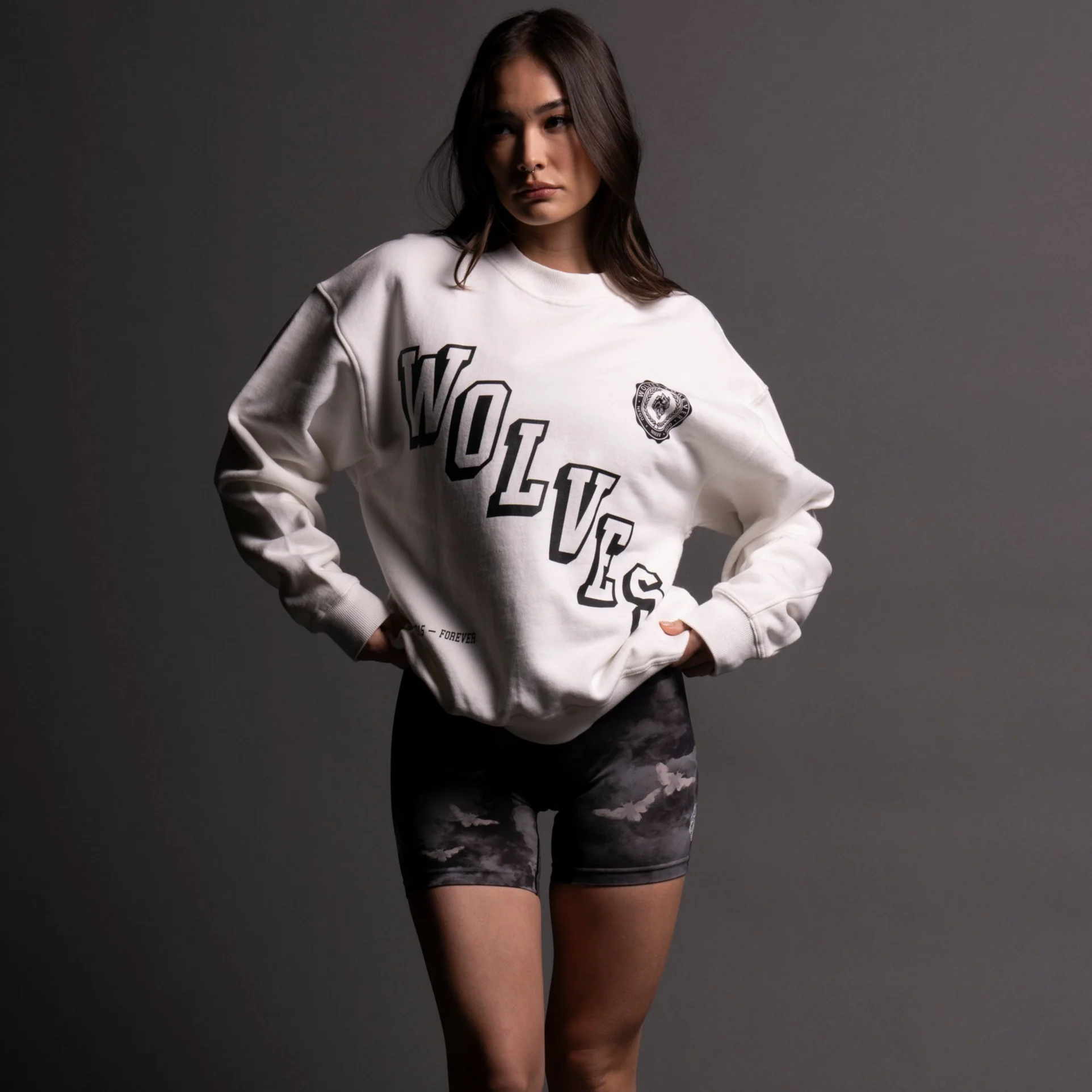 Stairs She "Cornell" Crewneck in Cream - Image 2