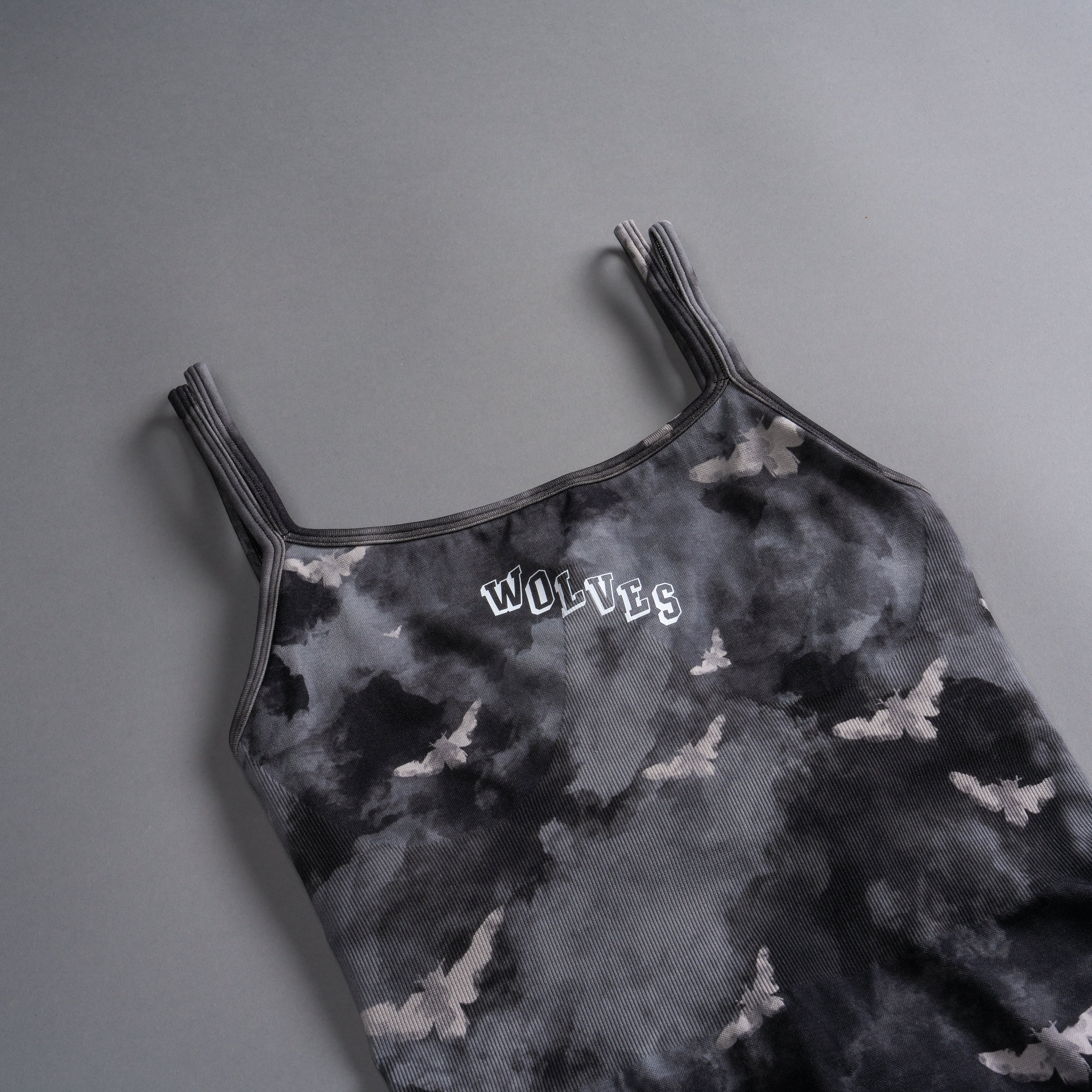 Stairs Sierra Seamless Bodysuit in Black Death Moth Ghost Clouds - Image 9
