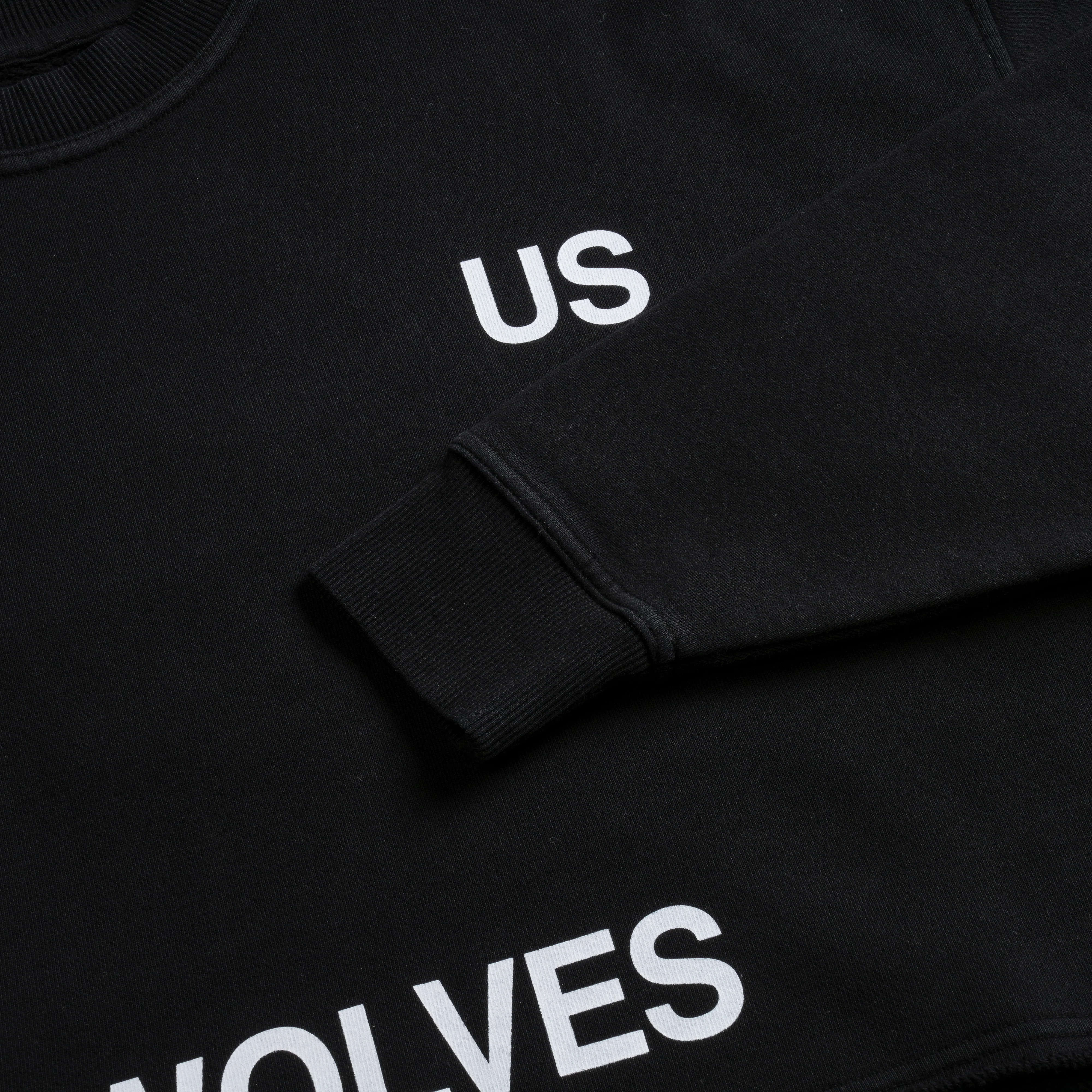 Stay True London (Cropped) Crewneck in Black - Image 10