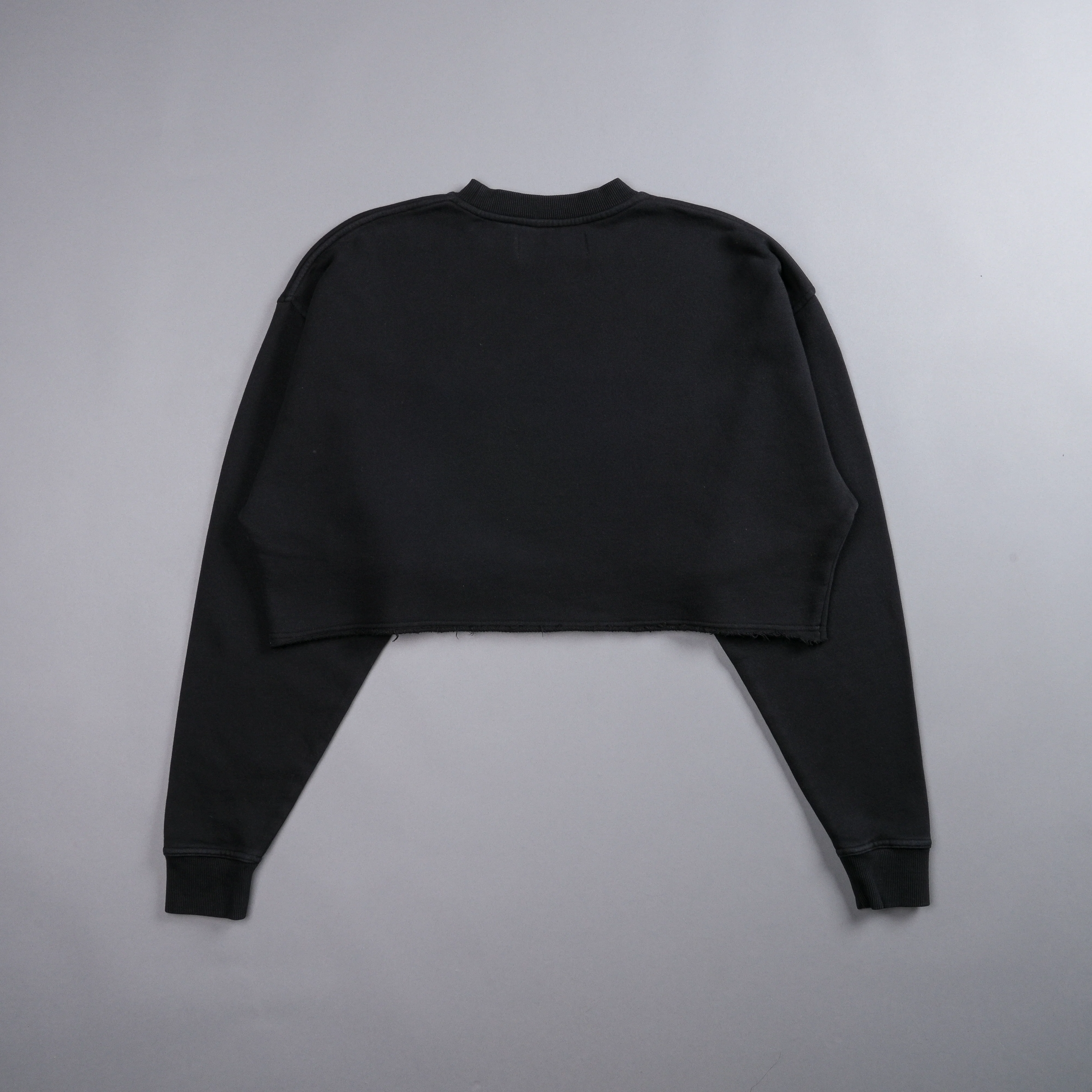Stay True London (Cropped) Crewneck in Black - Image 5