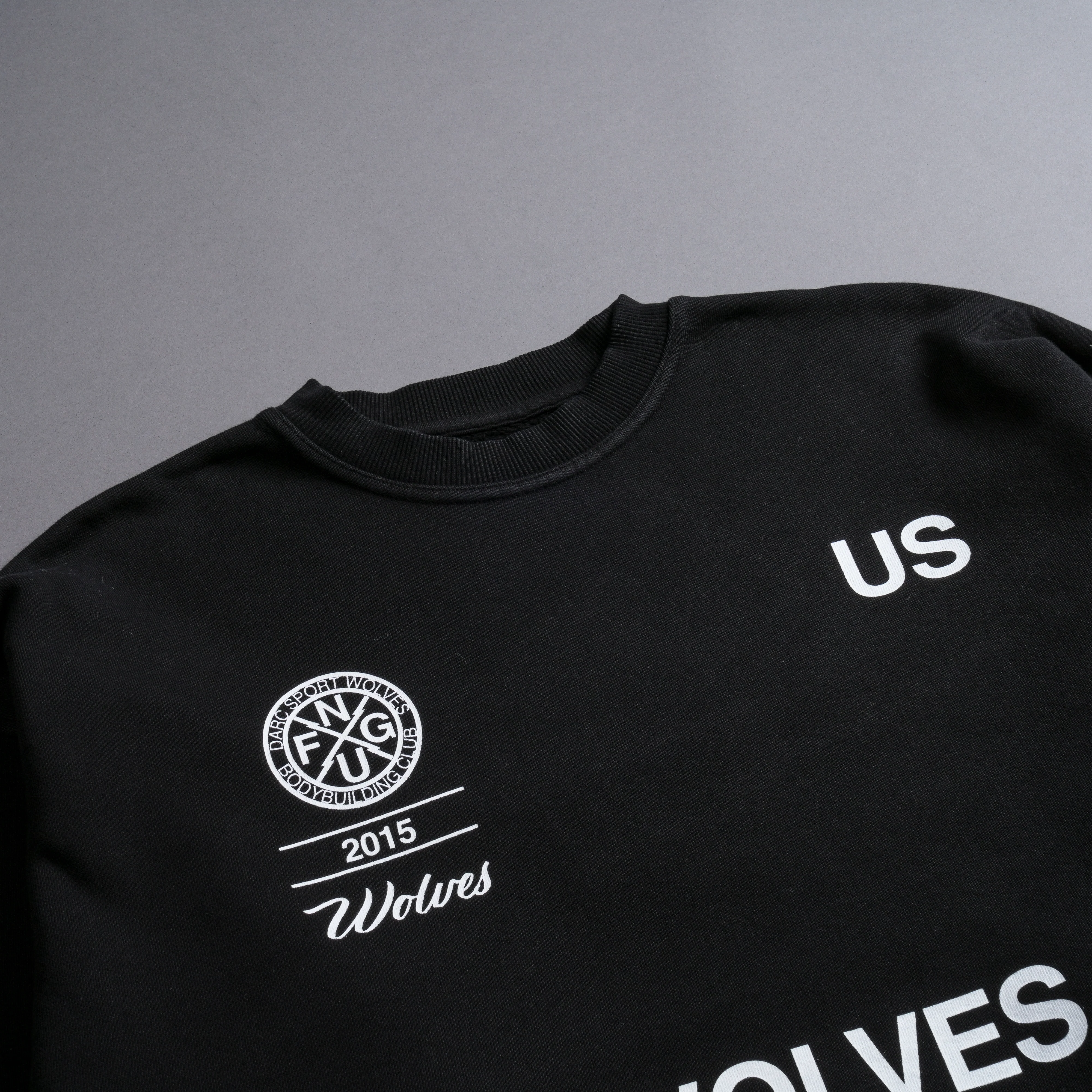 Stay True London (Cropped) Crewneck in Black - Image 6