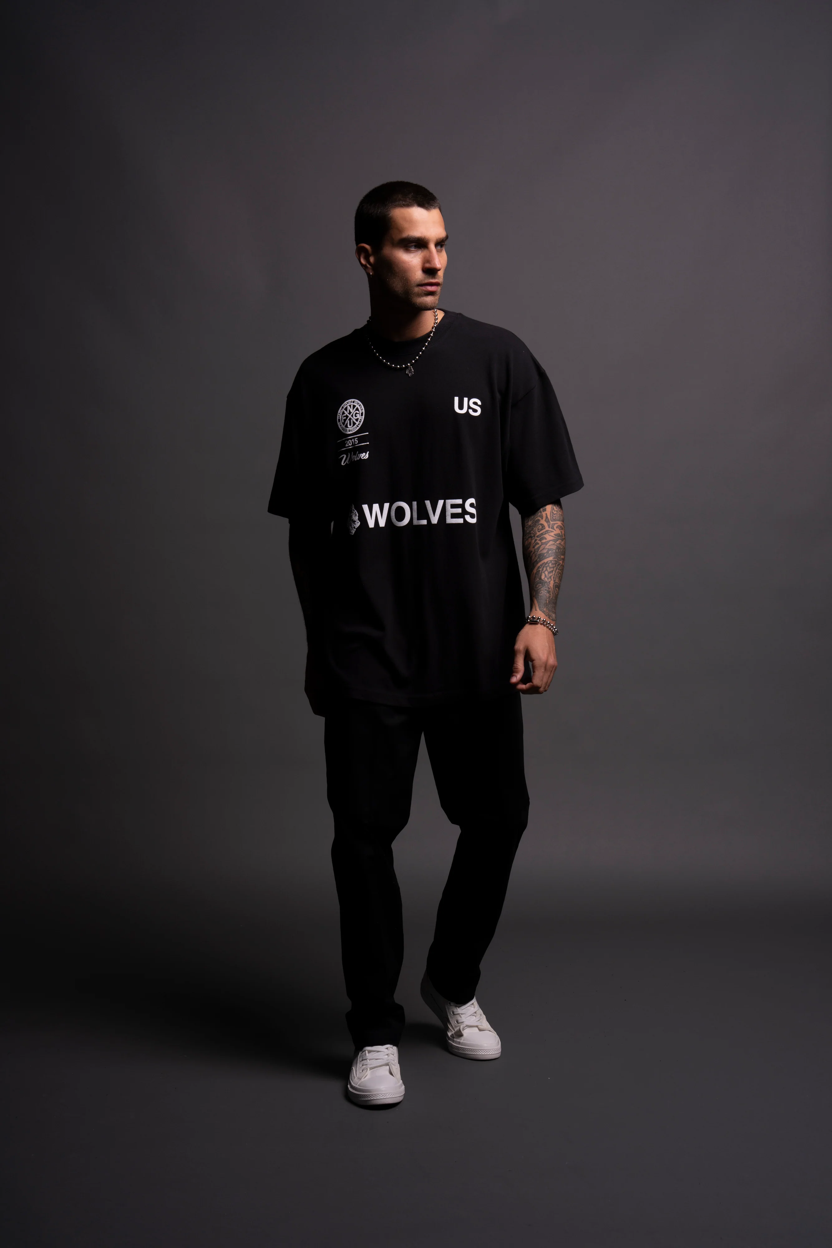 Stay True "Premium" Oversized Tee in Black - Image 4